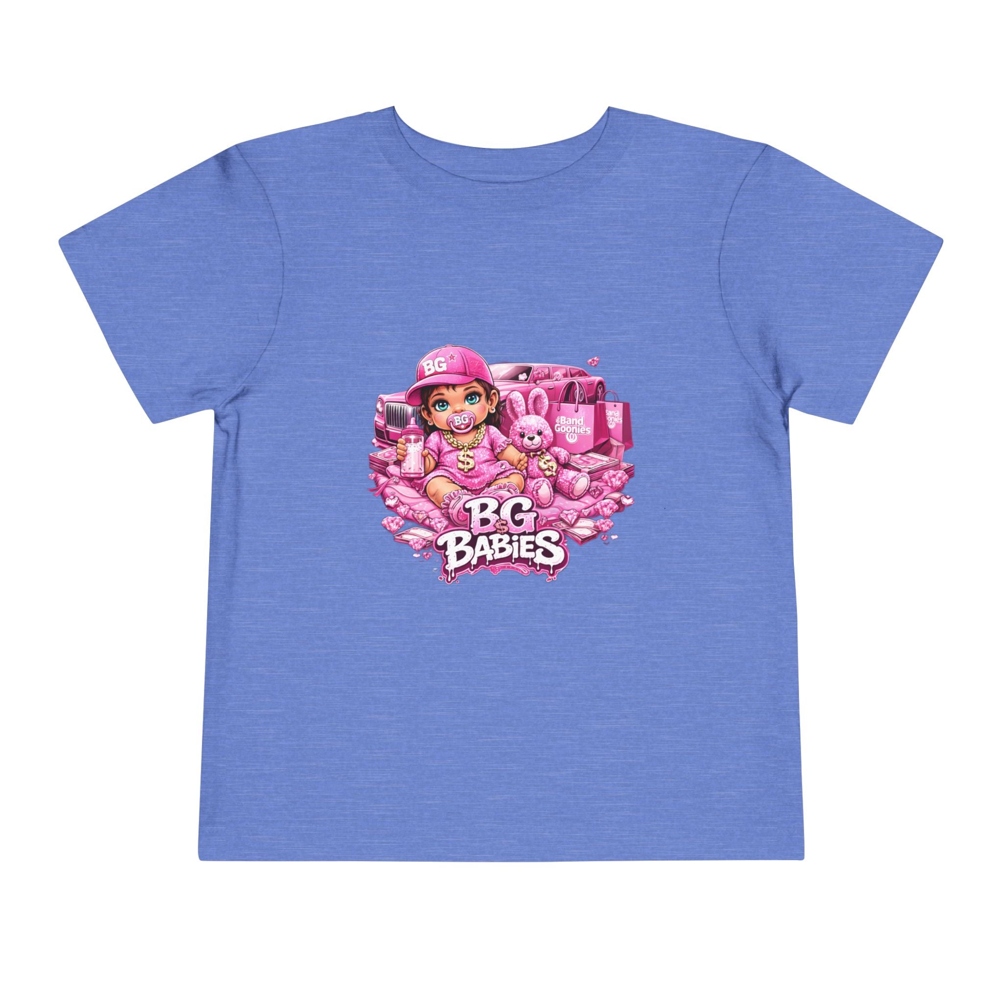 Toddler Short Sleeve T-Shirts | Pink BG Babies "Sunroofs & Starbucks"