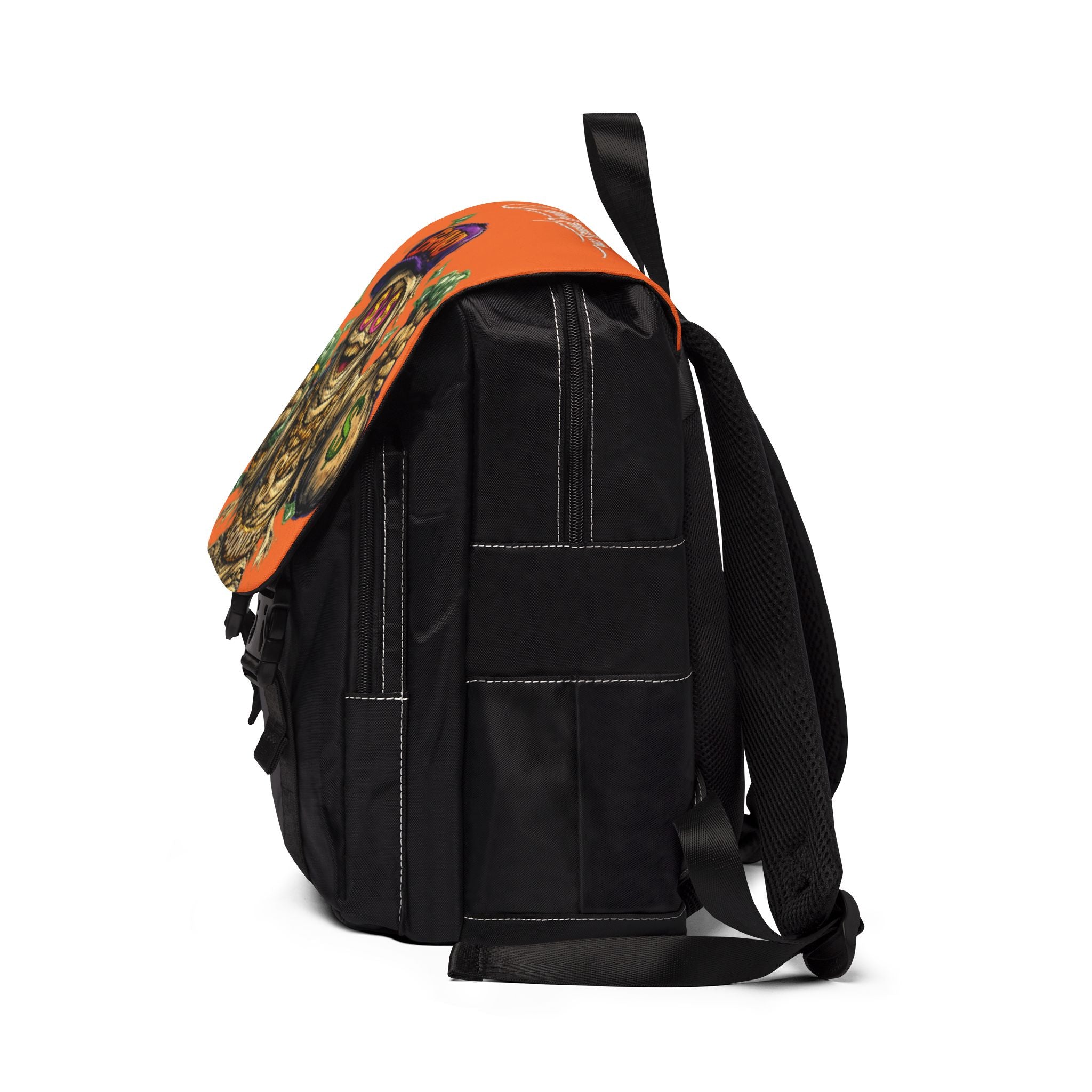 Casual Shoulder Backpack | Orange & Purple OG Goonie