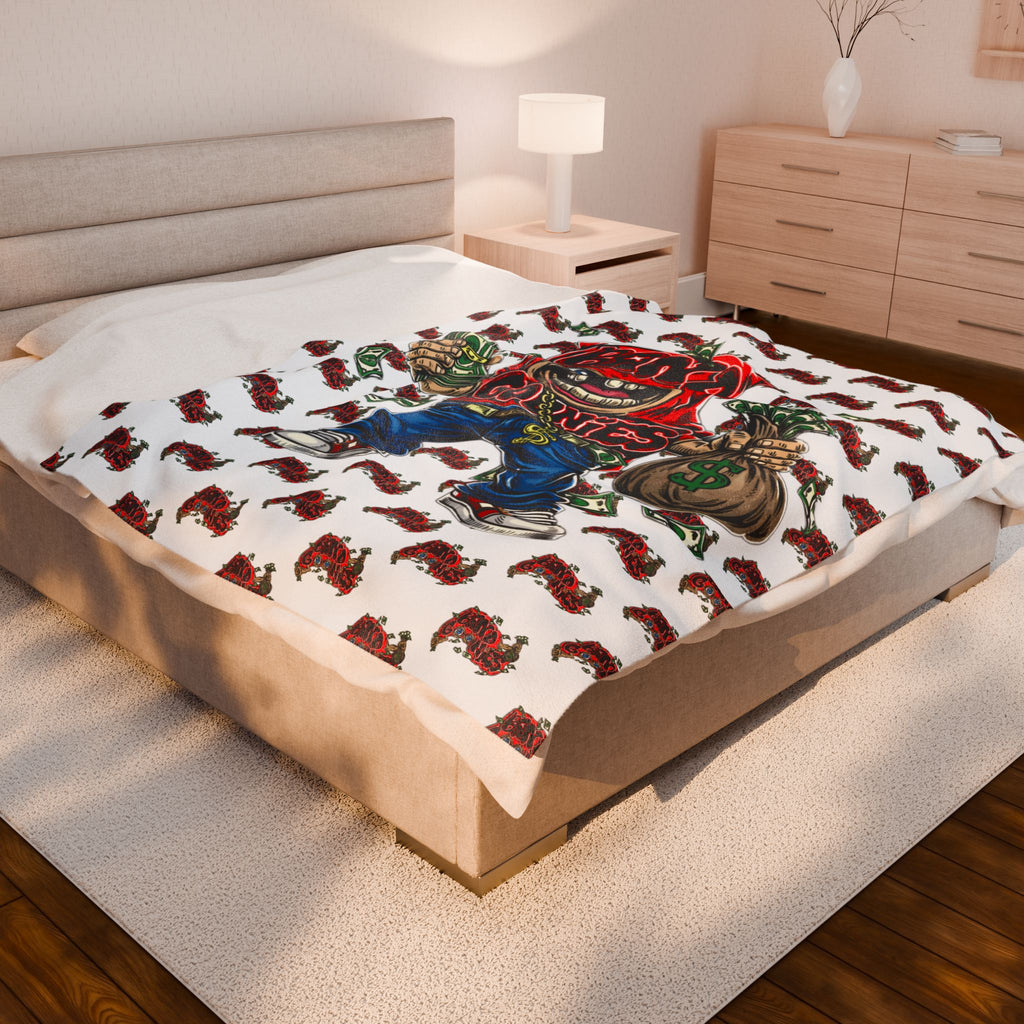 Velveteen Plush Blanket | Red Goonie