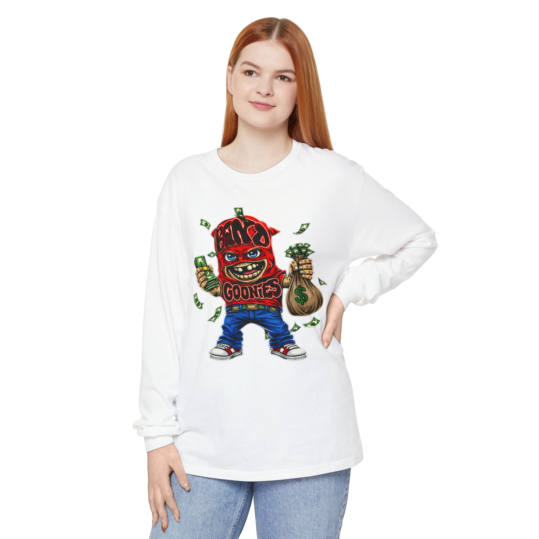 Garment-Dyed Long Sleeve T-Shirt | Red Band Goonie