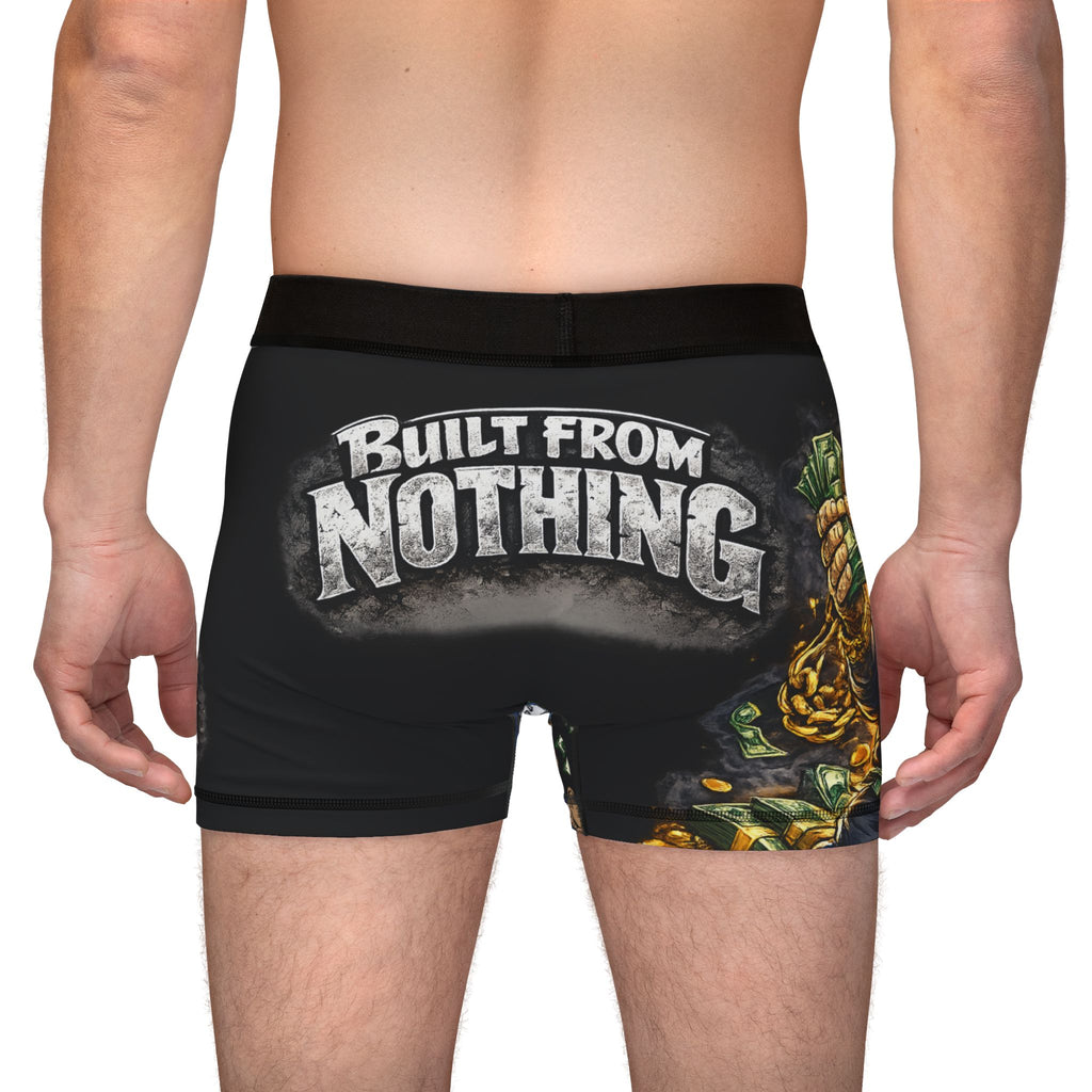 Men's Boxers (Black) | Blue Goonie "Built from Nothing"
