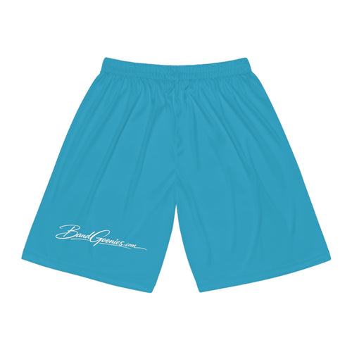 Basketball Shorts (Turquoise) | OG Goonie "Hustle with Intention"
