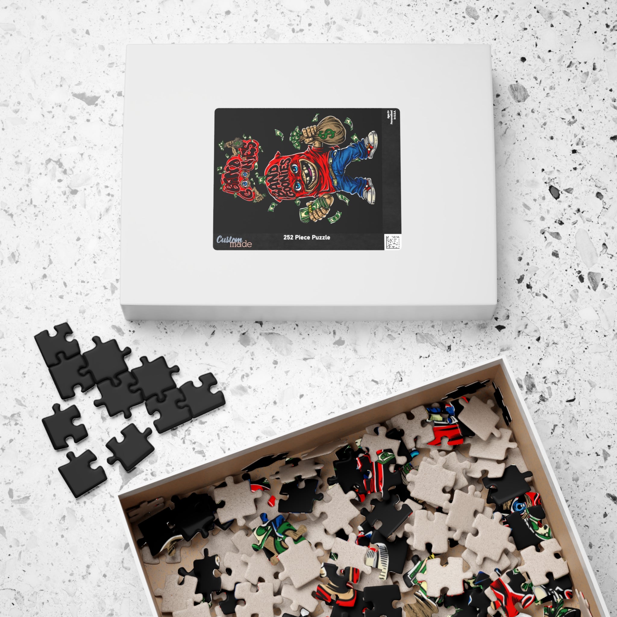 Puzzle (110, 252, 520, 1014-piece) | Black & Red