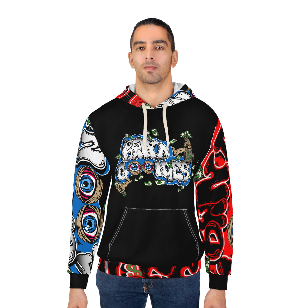 Multi-Goonie Graphic Pullover Hoodie
