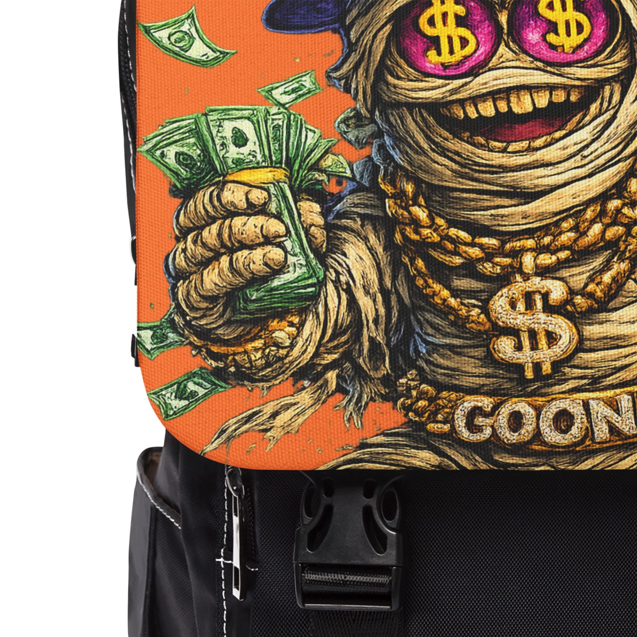 Casual Shoulder Backpack | Orange & Purple OG Goonie