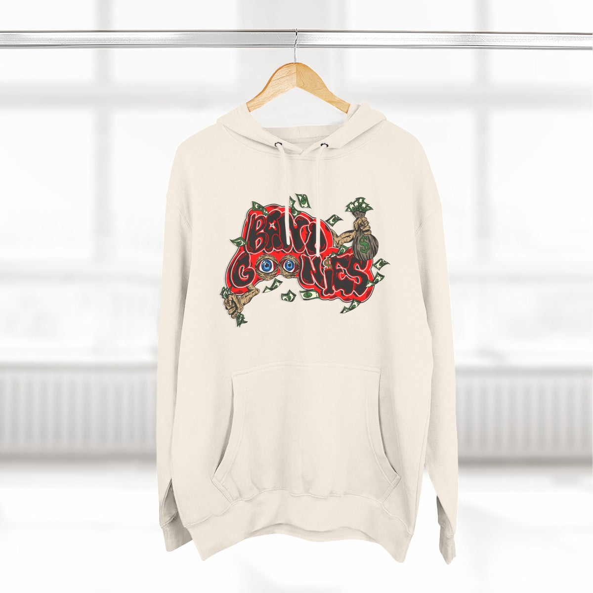 Three-Panel Fleece Hoodie