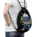 Drawstring Bag | Black & Blue