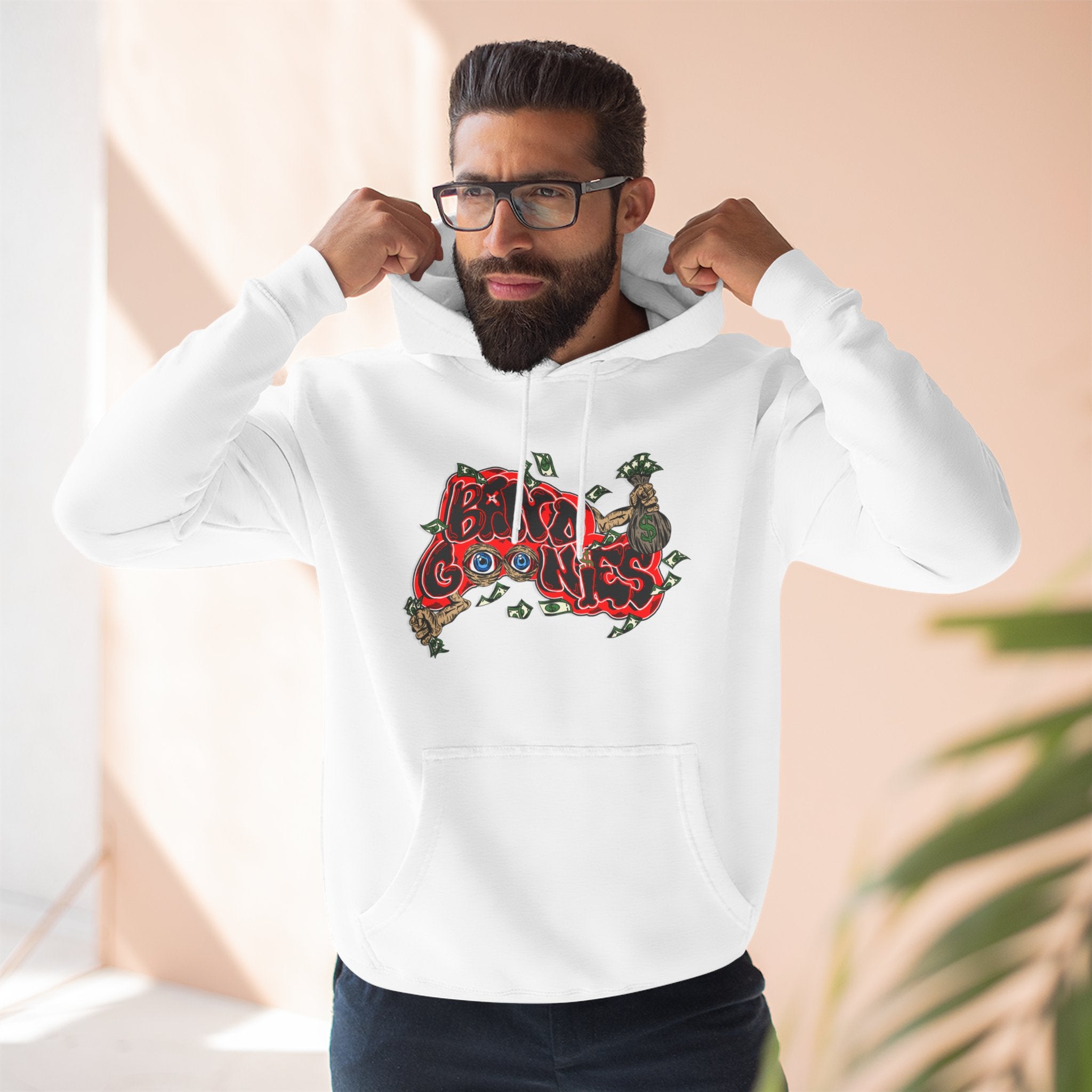 Three-Panel Fleece Hoodie