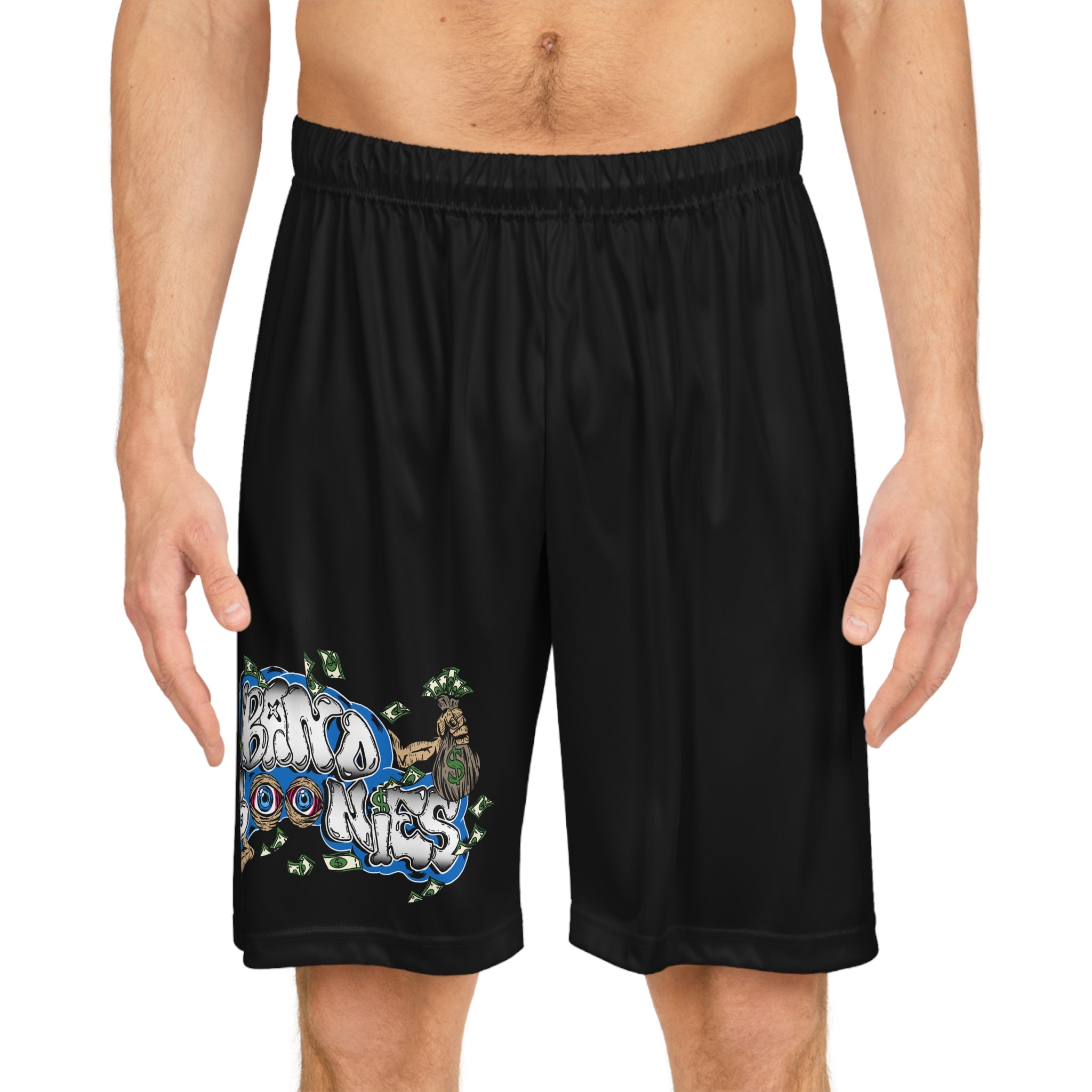 Basketball Shorts (Black) | Blue Band Goonies
