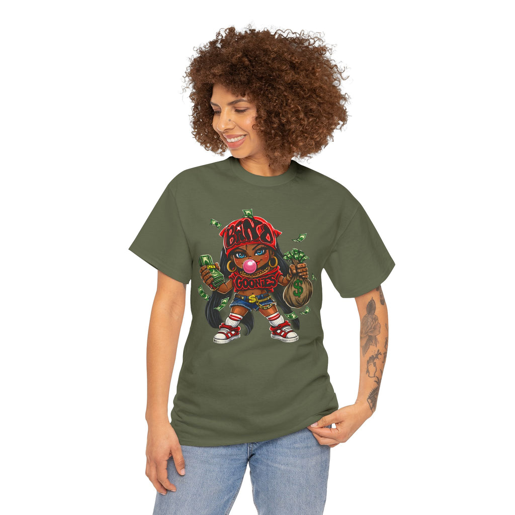 Heavy Cotton T-Shirt | Girl Goonie "Bubblegum Girl"