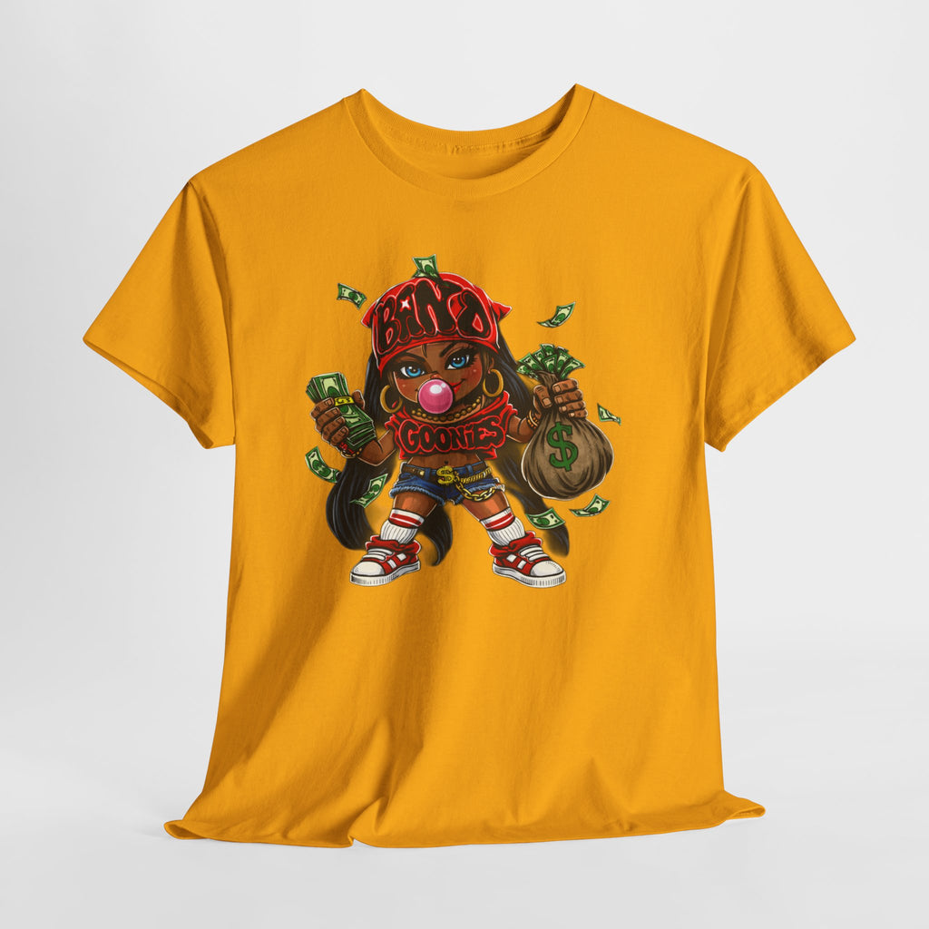 Heavy Cotton T-Shirt | Girl Goonie "Bubblegum Girl"