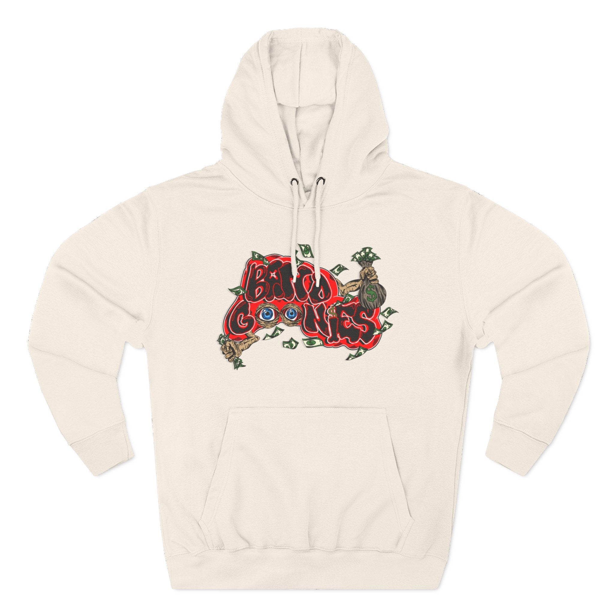 Three-Panel Fleece Hoodie