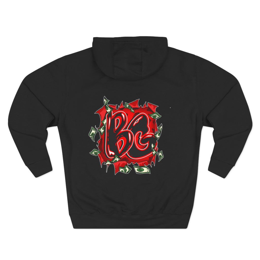 Three-Panel Fleece Hoodie