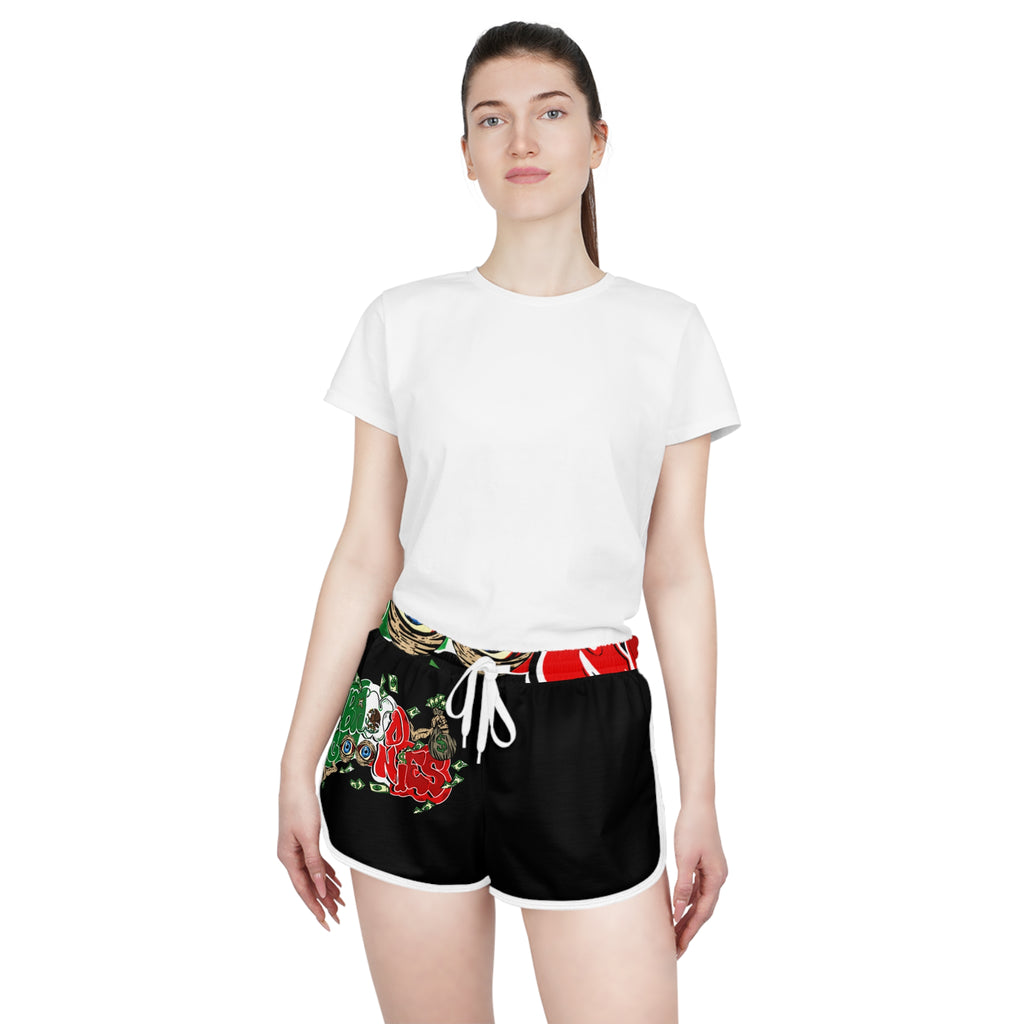 Women's Relaxed Shorts (Black) | Mexico Band Goonies