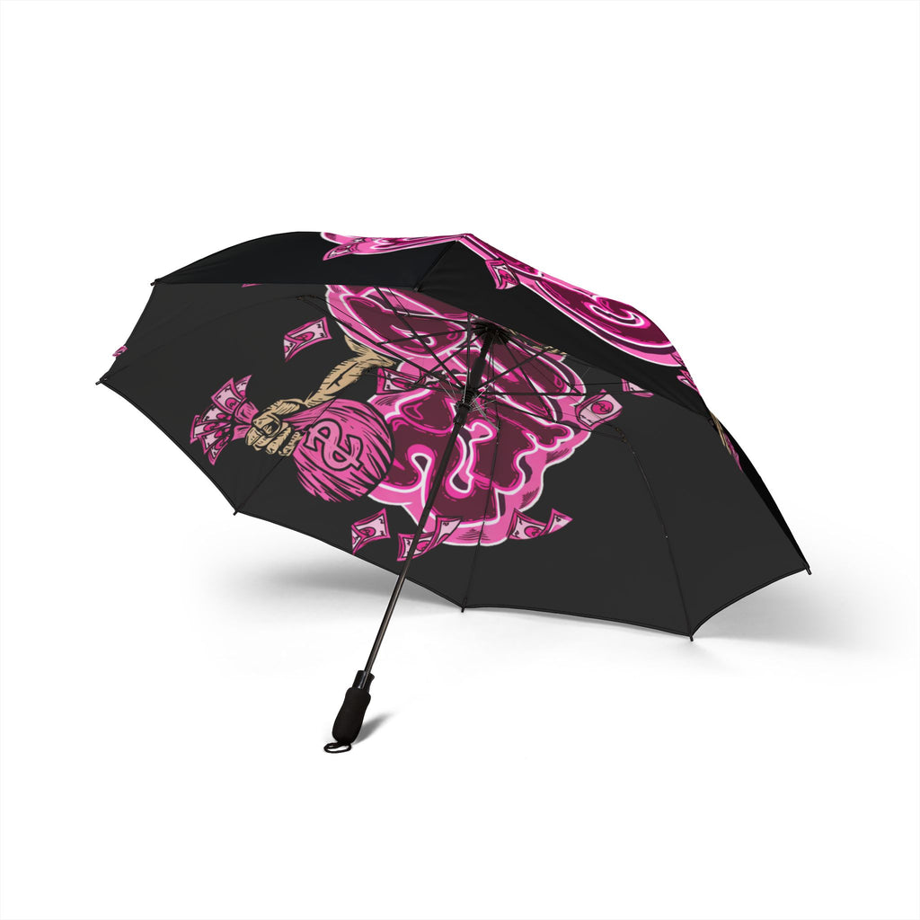 Semi-Automatic Foldable Umbrella (Black) | Pink Band Goonies