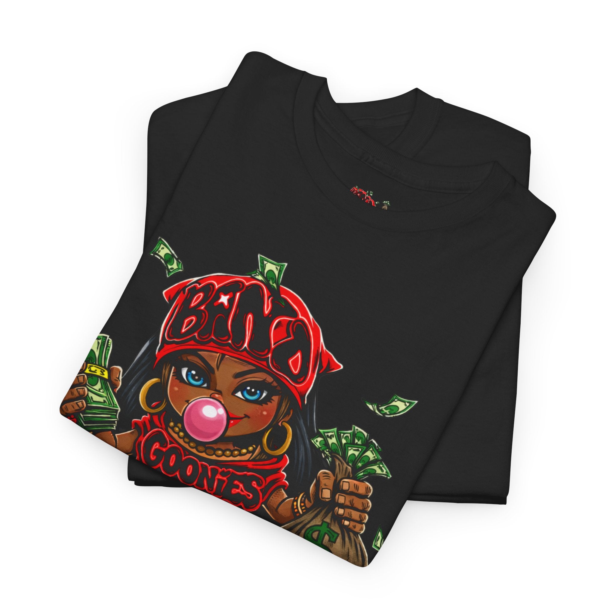 Heavy Cotton T-Shirt | Girl Goonie "Bubblegum Girl"