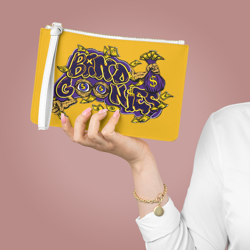 Clutch Bag | Purple & Yellow Band Goonies