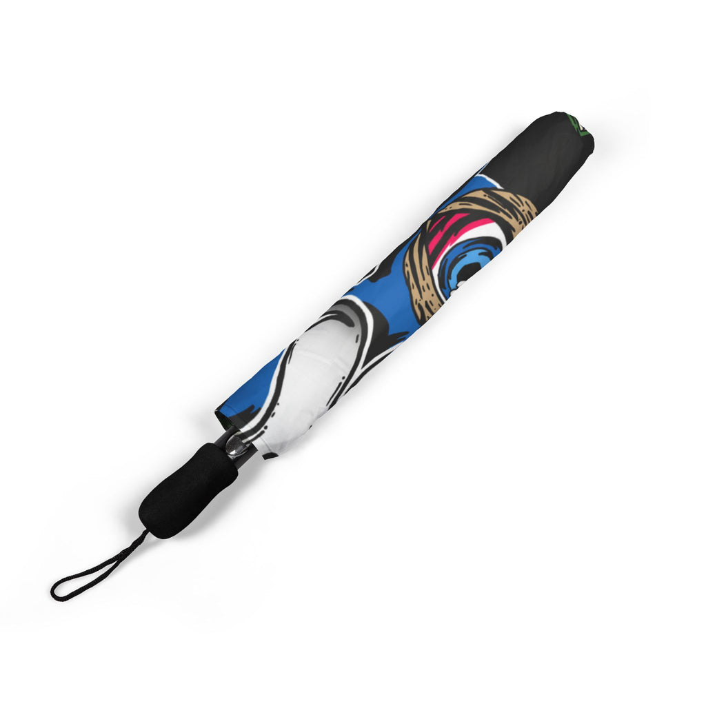 Semi-Automatic Foldable Umbrella (Black) | Blue Band Goonies