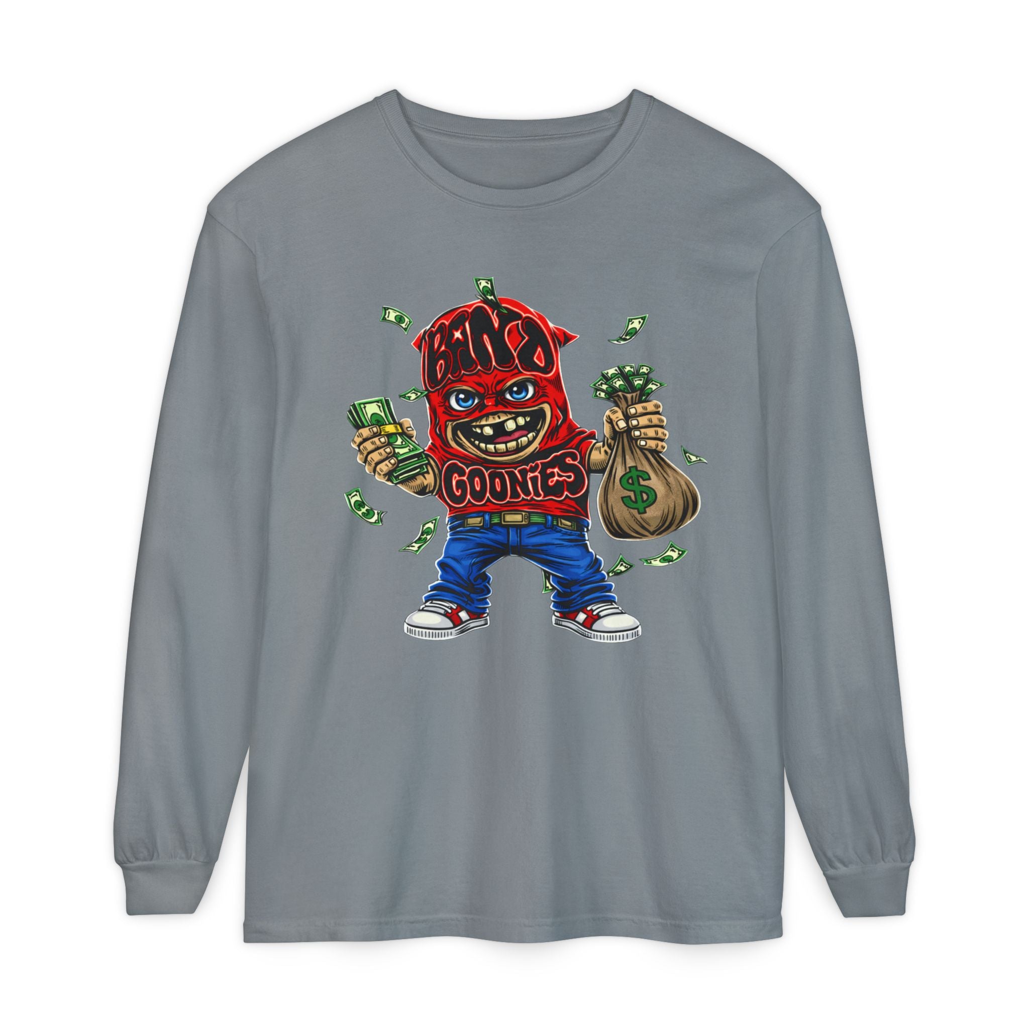 Garment-Dyed Long Sleeve T-Shirt | Red Band Goonie