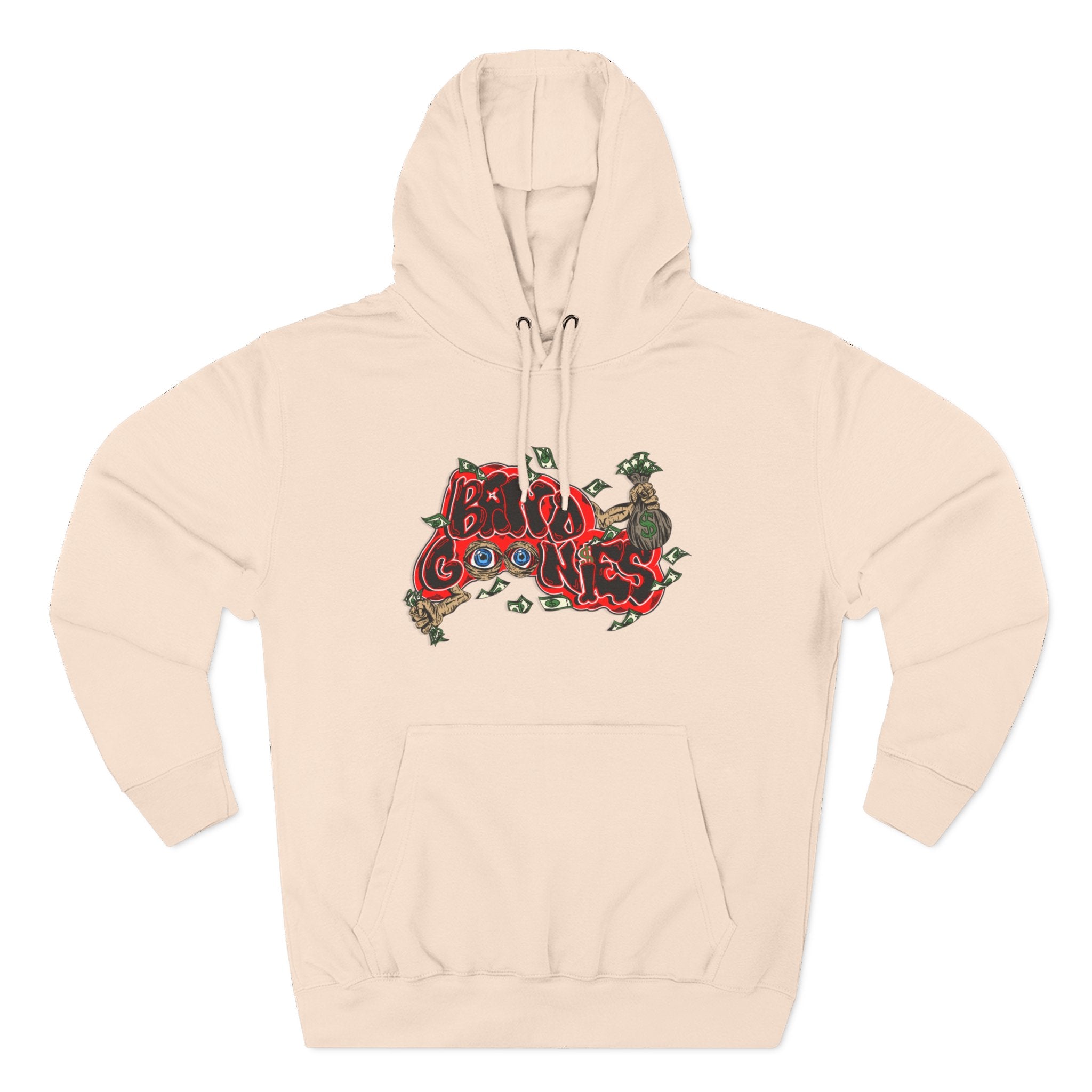 Three-Panel Fleece Hoodie