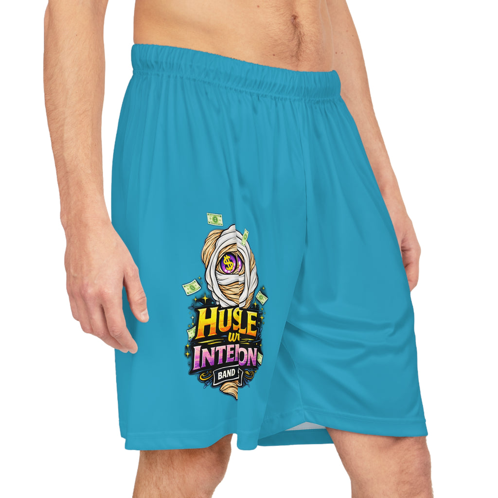 Basketball Shorts (Turquoise) | OG Goonie "Hustle with Intention"