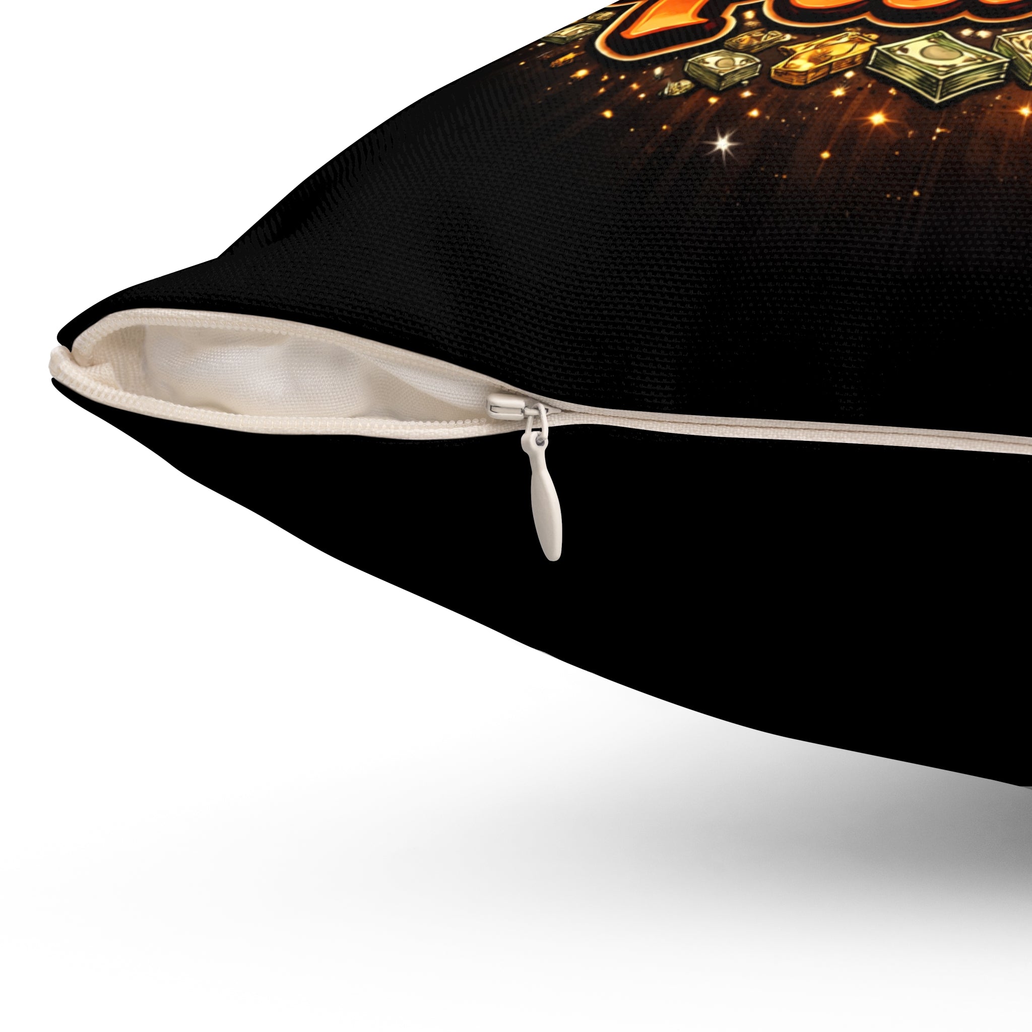 Polyester Square Pillow | Red Goonie "Profit & Positivity"