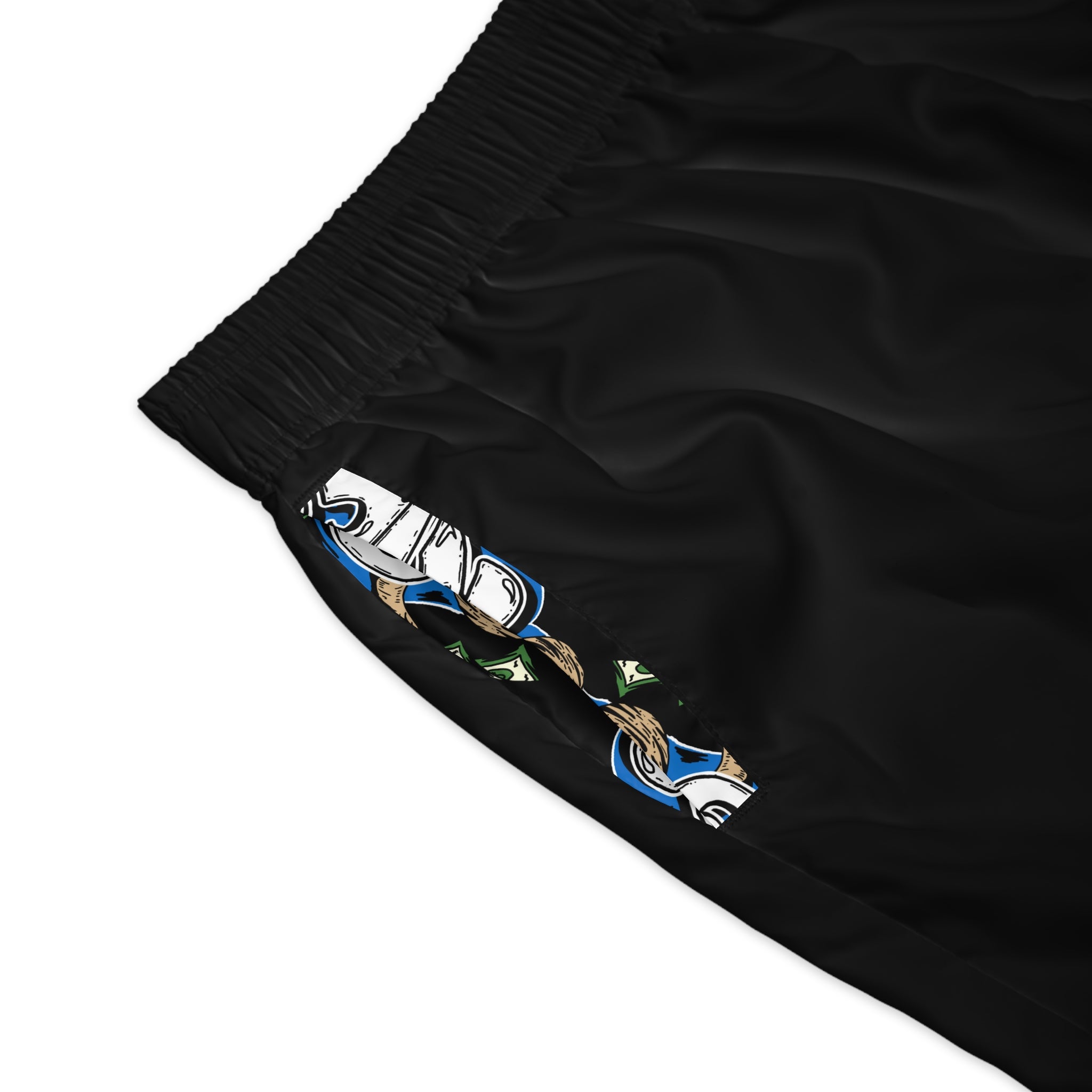 Men's Jogger Shorts (Black) | Blue Goonie "Built From Nothing"