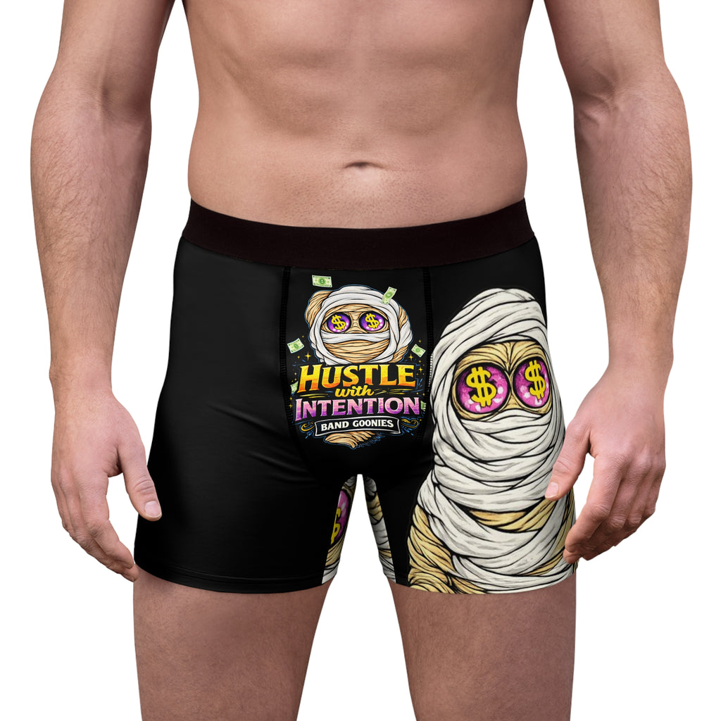 Men's Boxer Briefs (Black) | OG Goonie "Hustle with Intention"