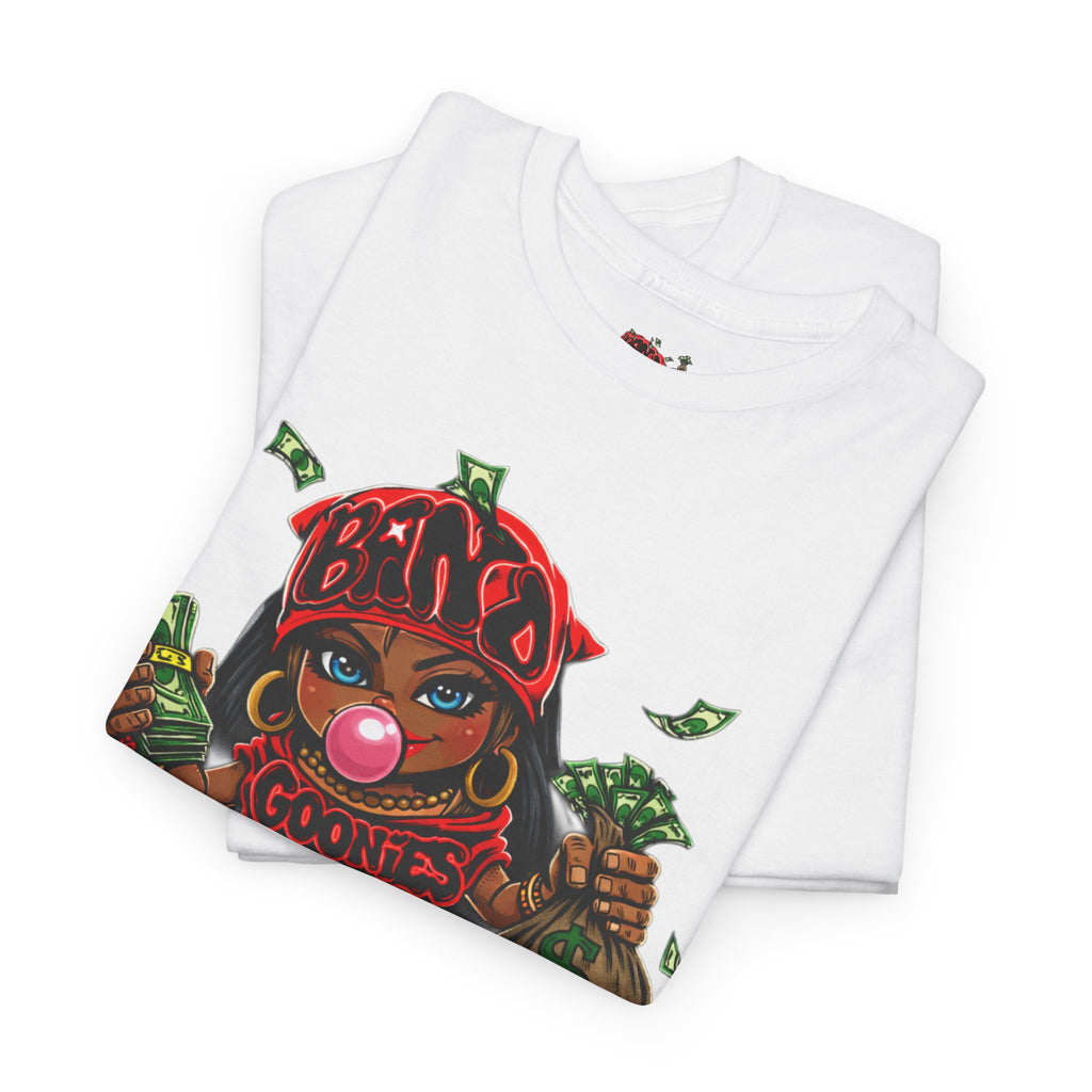 Heavy Cotton T-Shirt | Girl Goonie "Bubblegum Girl"