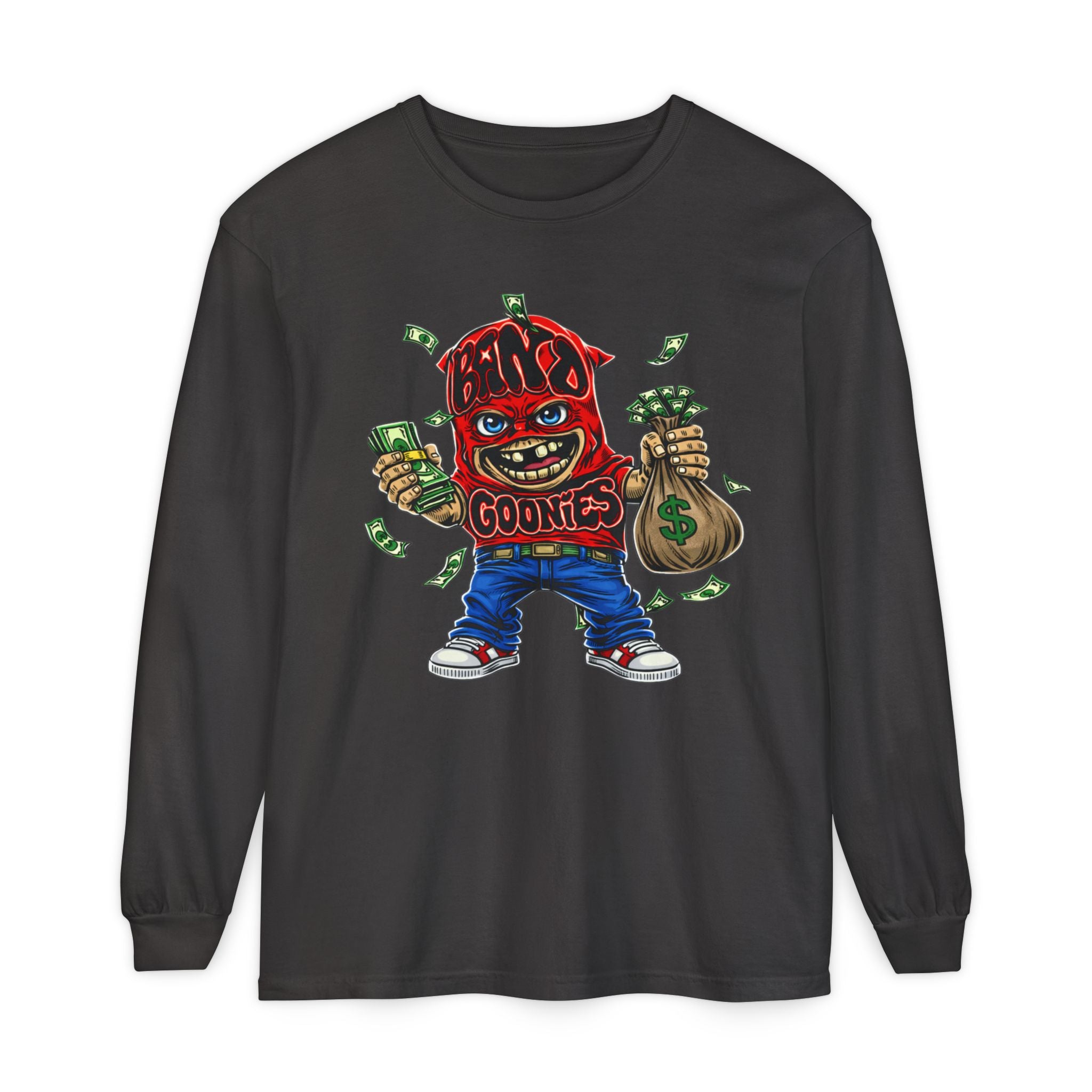 Garment-Dyed Long Sleeve T-Shirt | Red Band Goonie