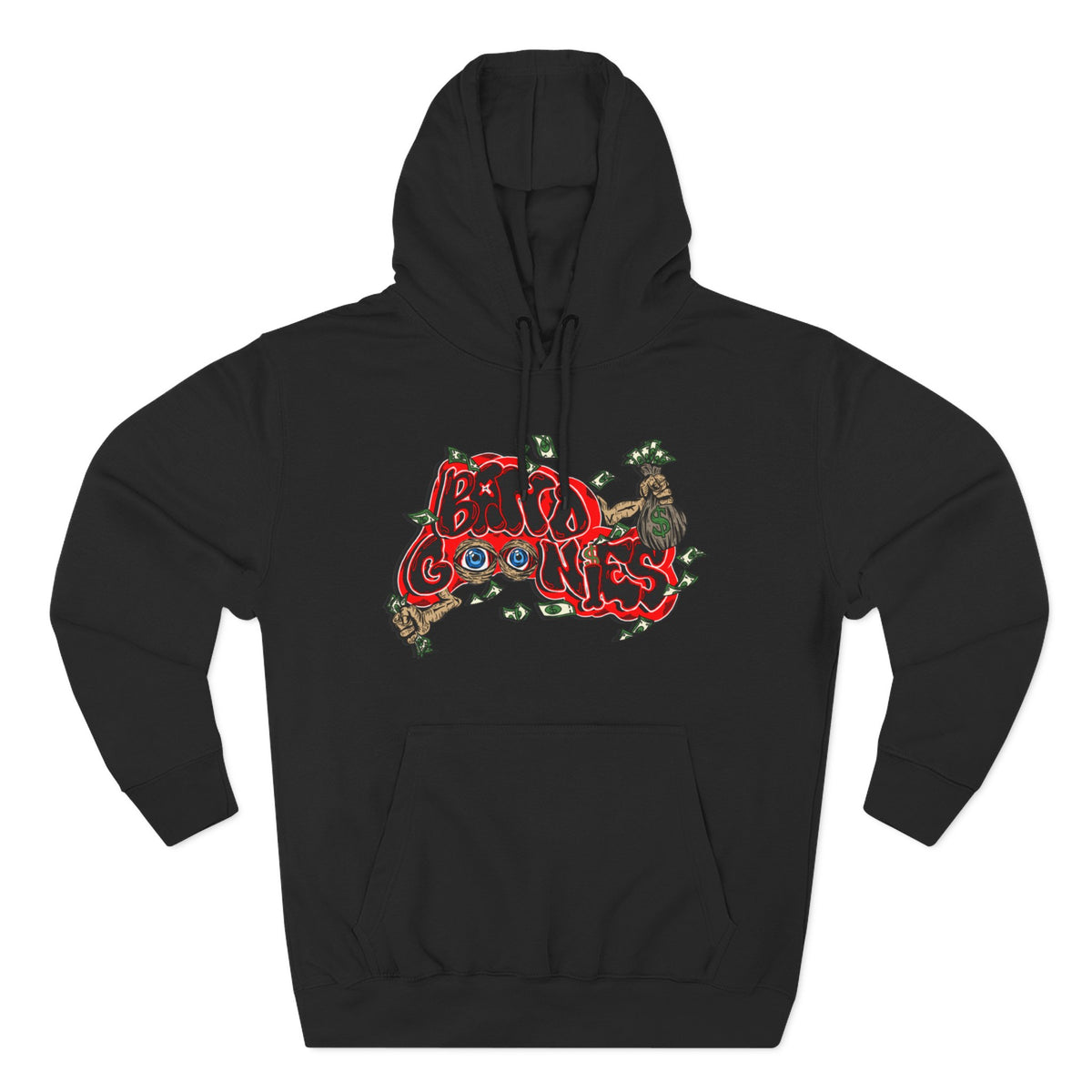 Three-Panel Fleece Hoodie