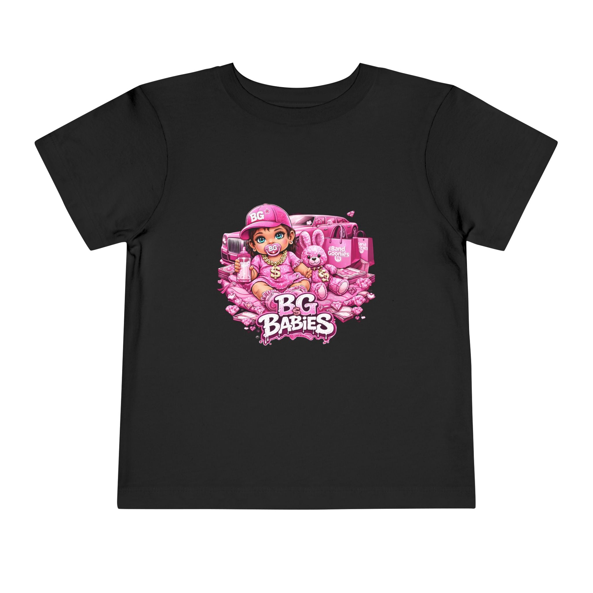 Toddler Short Sleeve T-Shirts | Pink BG Babies "Sunroofs & Starbucks"