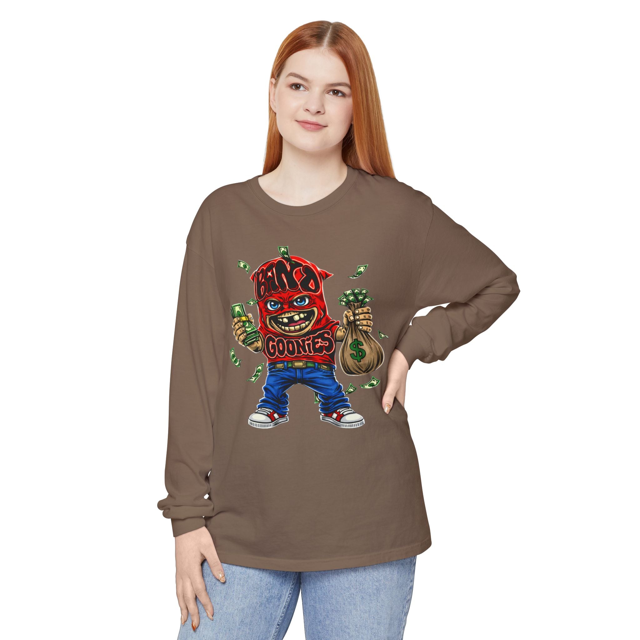 Garment-Dyed Long Sleeve T-Shirt | Red Band Goonie
