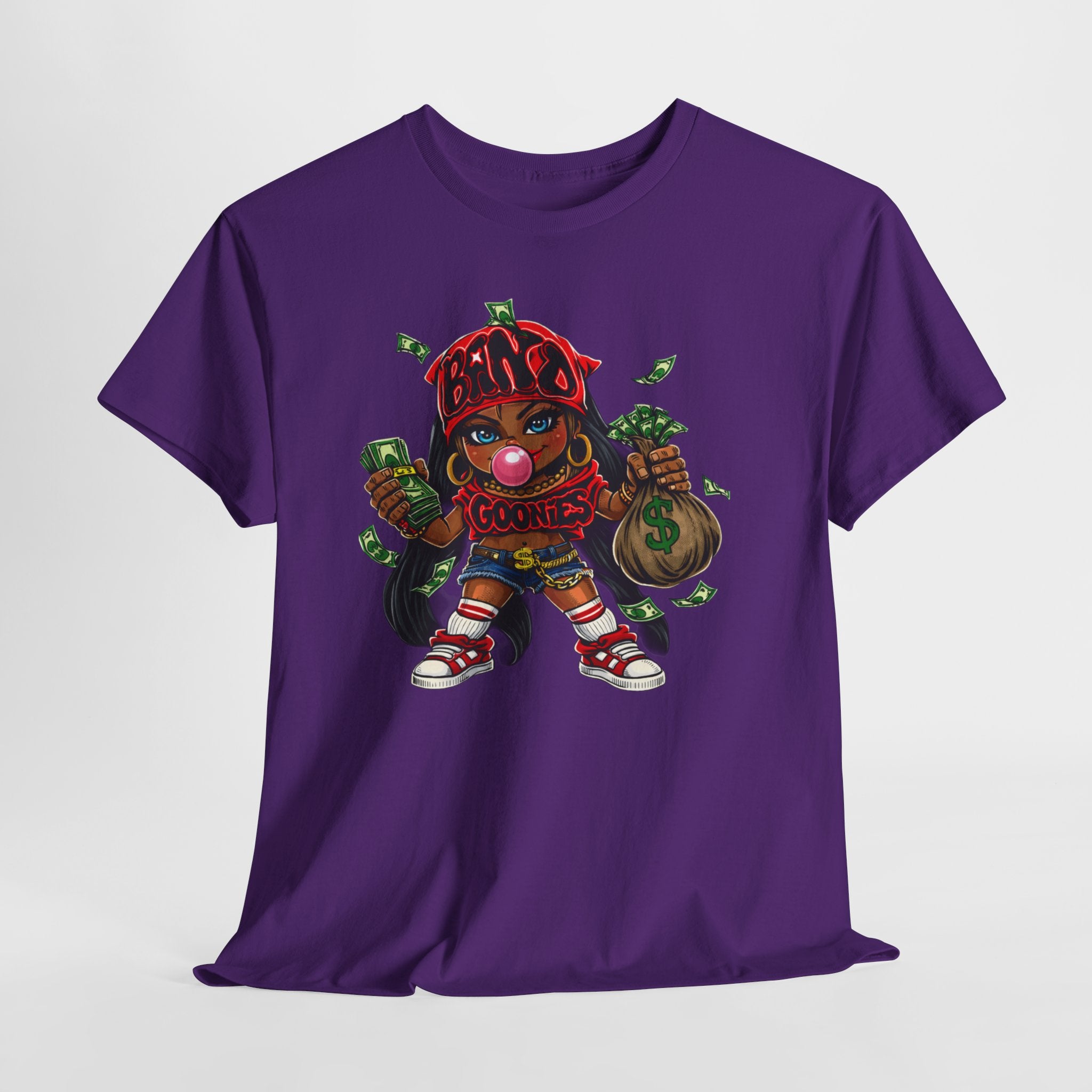 Heavy Cotton T-Shirt | Girl Goonie "Bubblegum Girl"