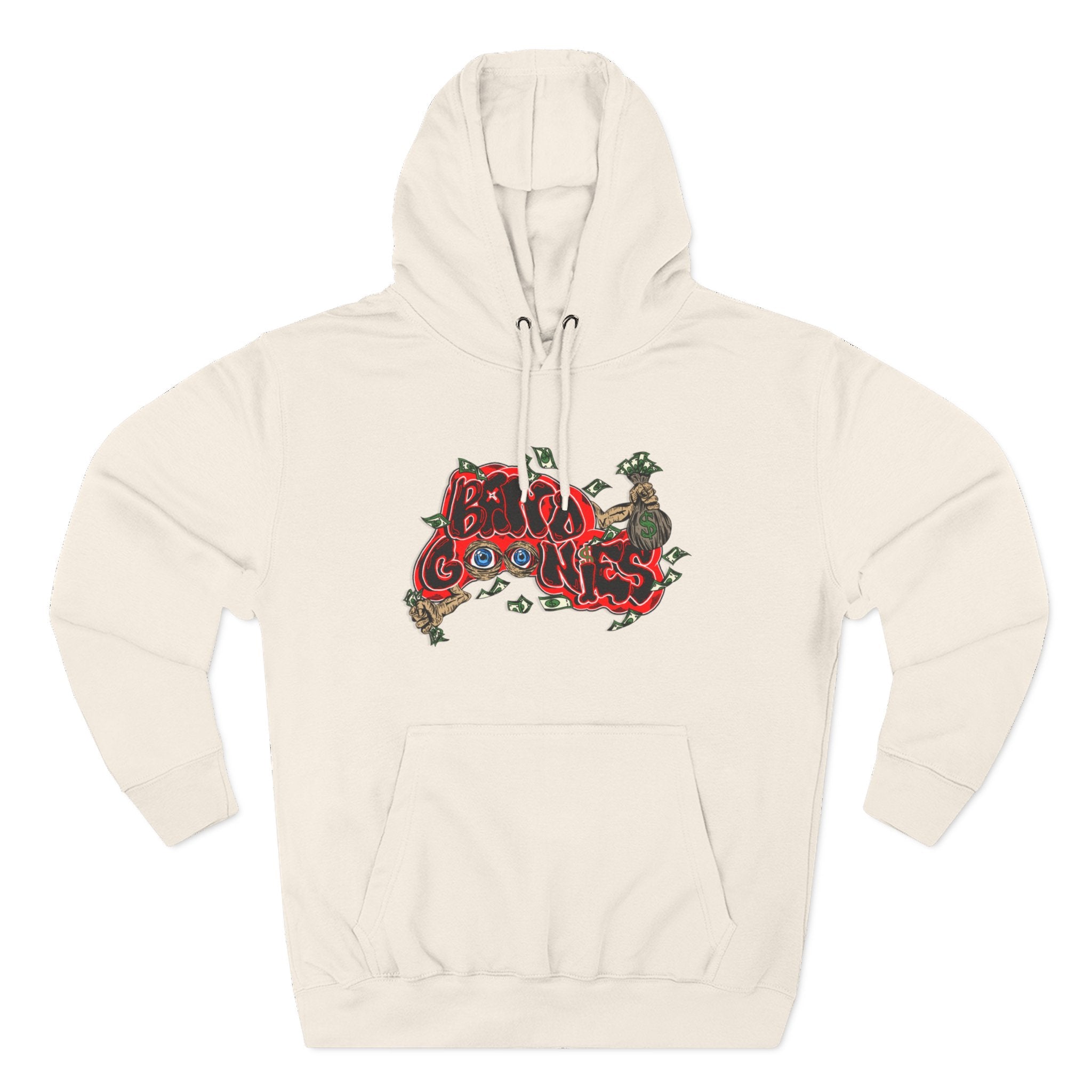 Three-Panel Fleece Hoodie