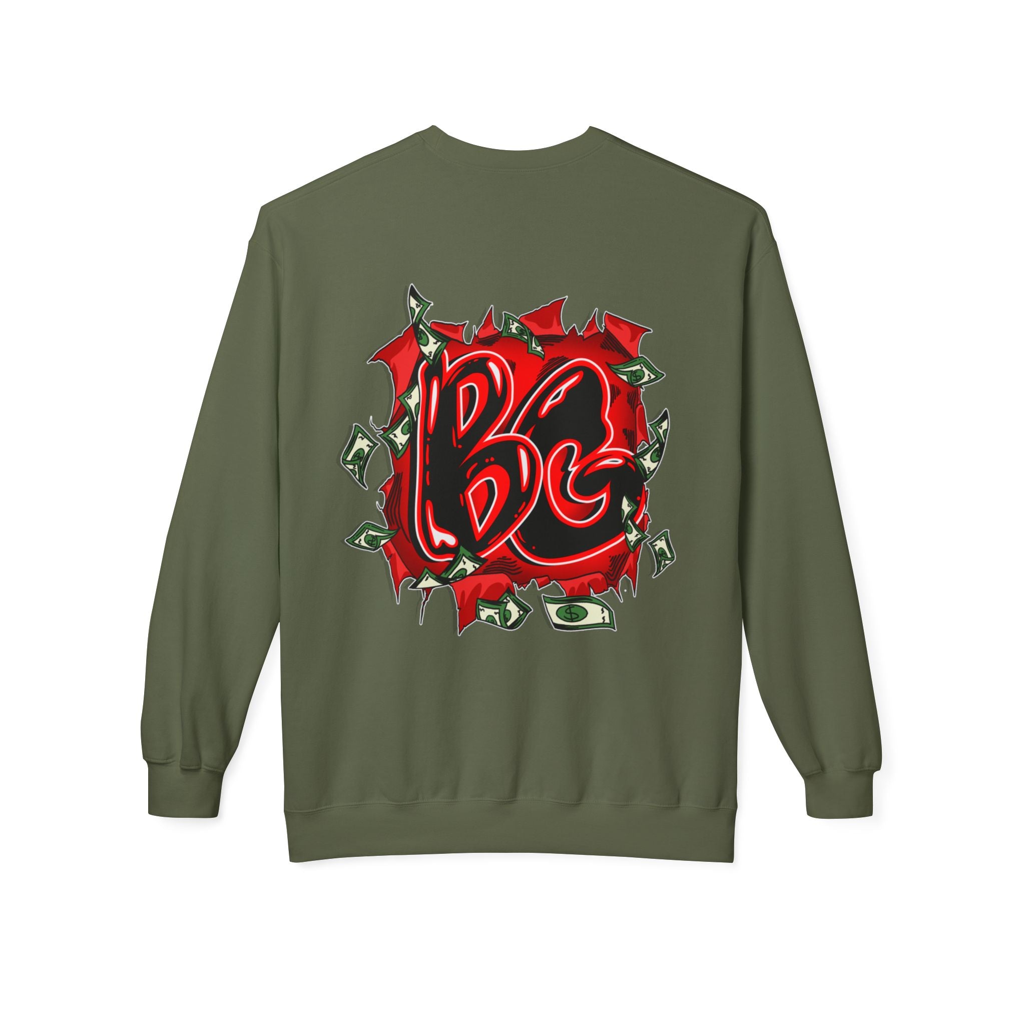 Midweight Soft Style Fleece Crewneck Sweatshirt