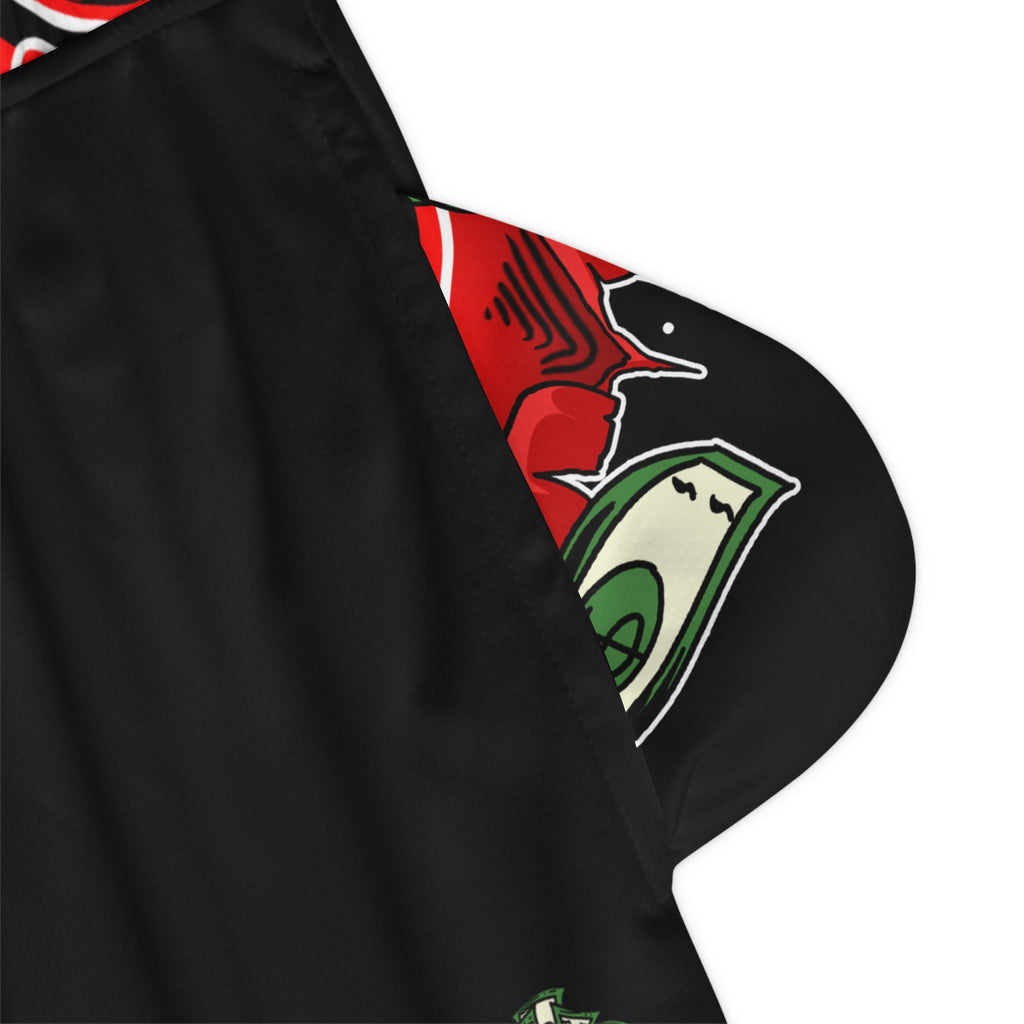 Basketball Rib Shorts (Black) | Red Band Goonies