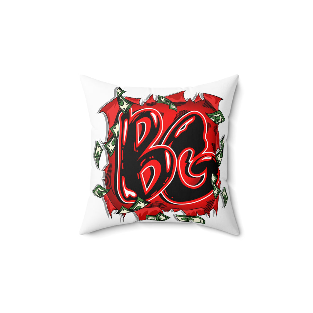 Spun Polyester Square Pillow | Red Goonie