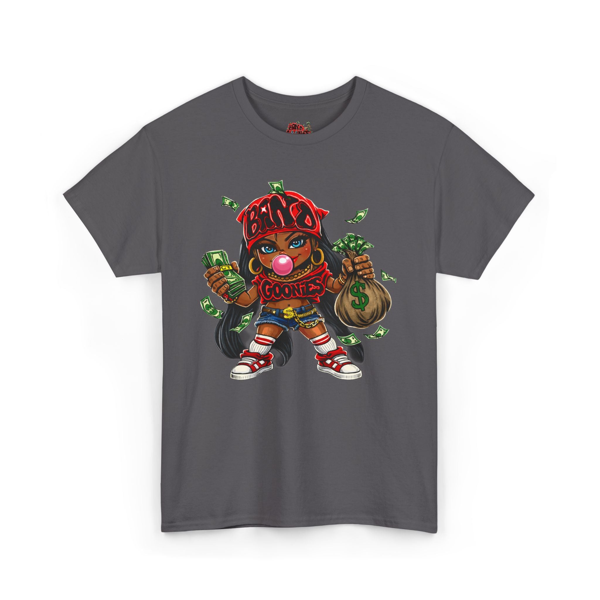 Heavy Cotton T-Shirt | Girl Goonie "Bubblegum Girl"