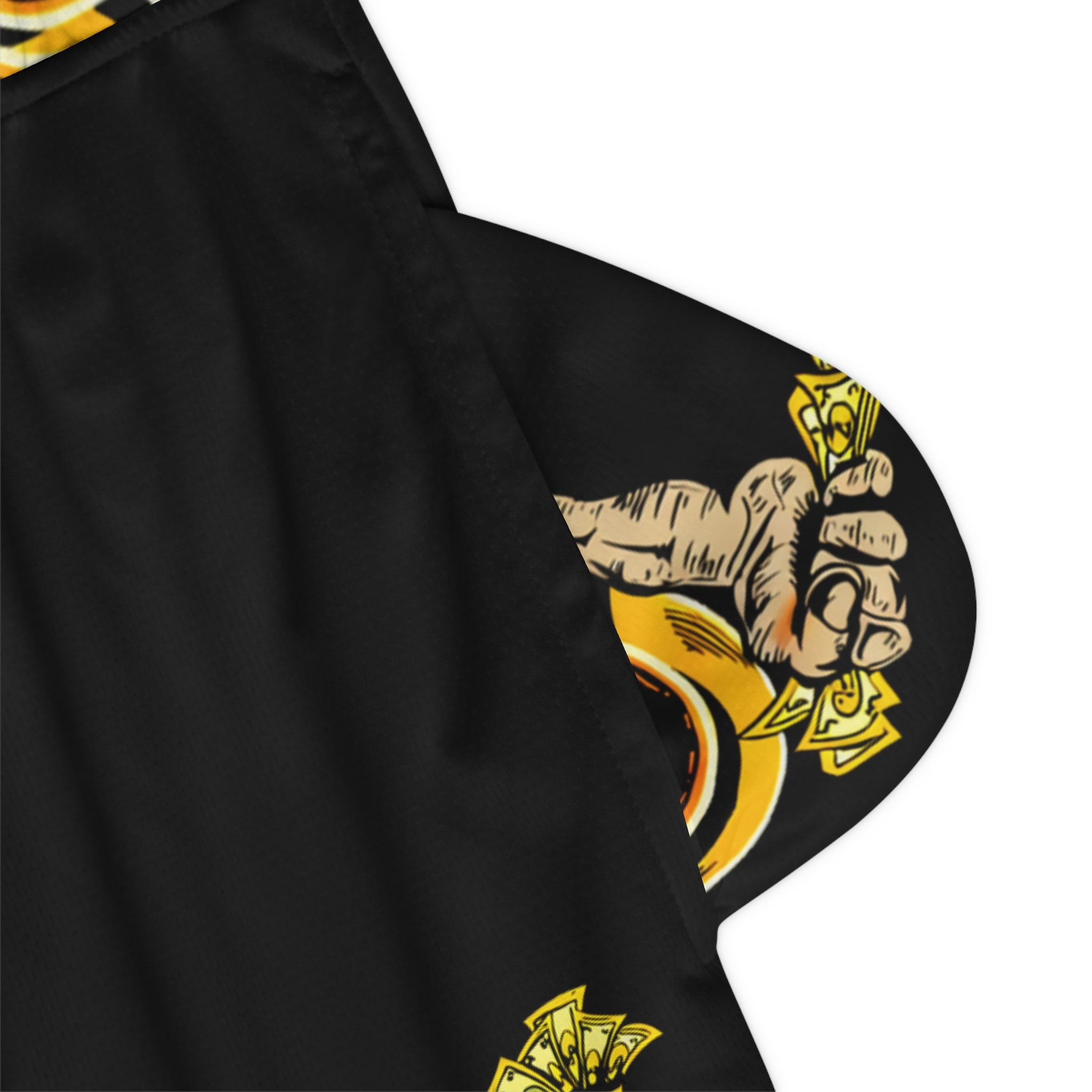 Basketball Rib Shorts (Black) | Yellow Band Goonies