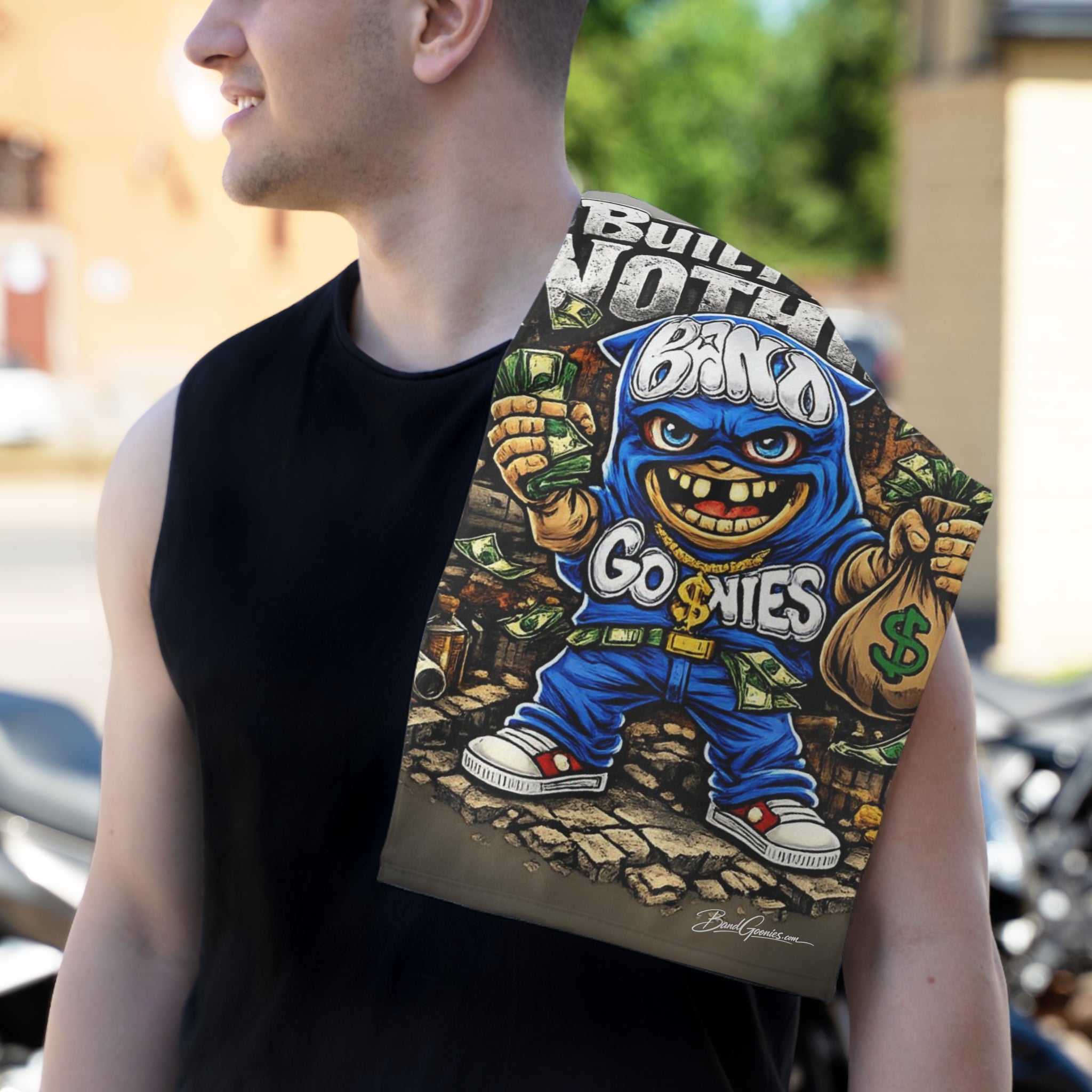 Rally Towel (11x18) | Blue Goonie "Built from Nothing"