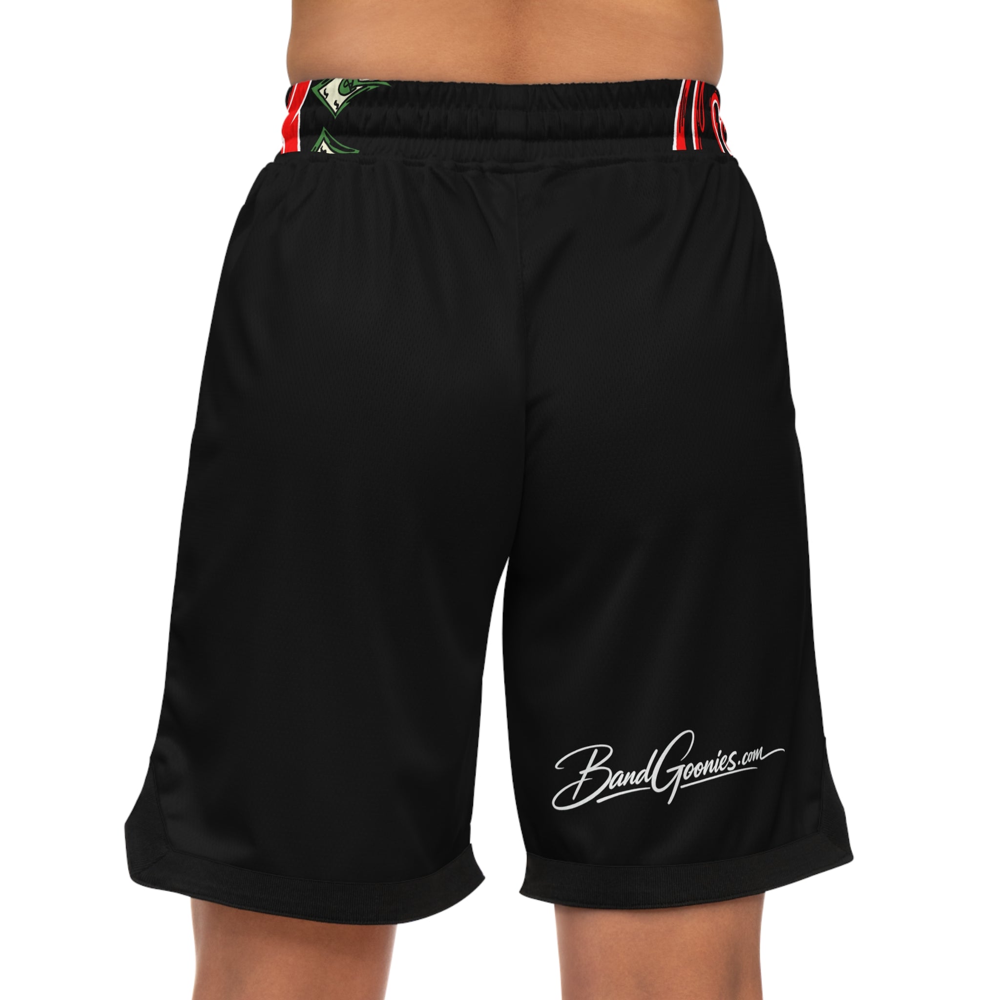 Basketball Rib Shorts (Black) | Red Band Goonies