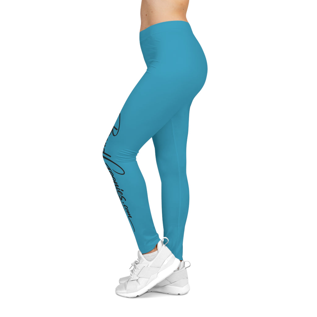 Women's Casual Leggings (Turquoise) | Band Goonie Branded