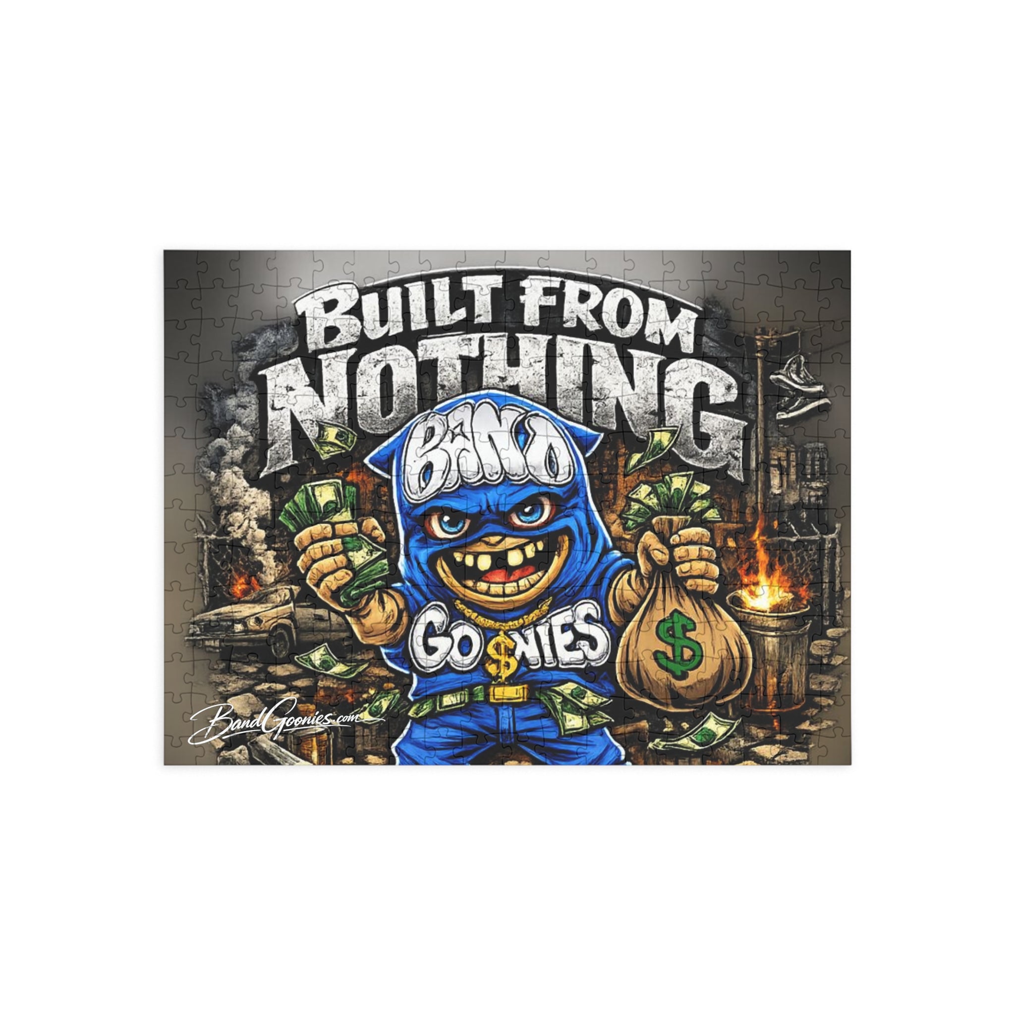 Box Puzzle | Blue Goonie "Built from Nothing" (252-Pieces)