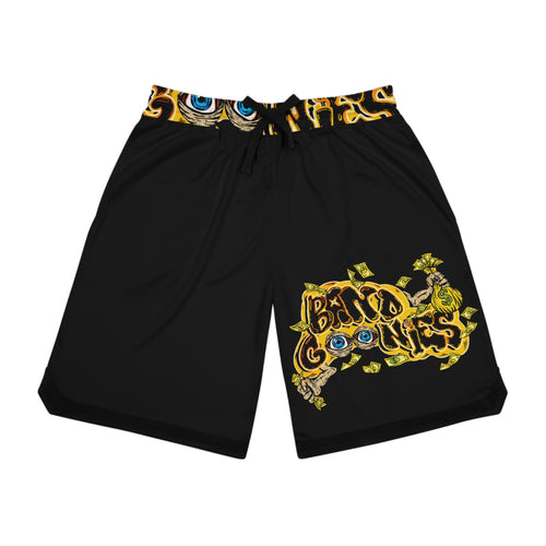 Basketball Rib Shorts (Black) | Yellow Band Goonies