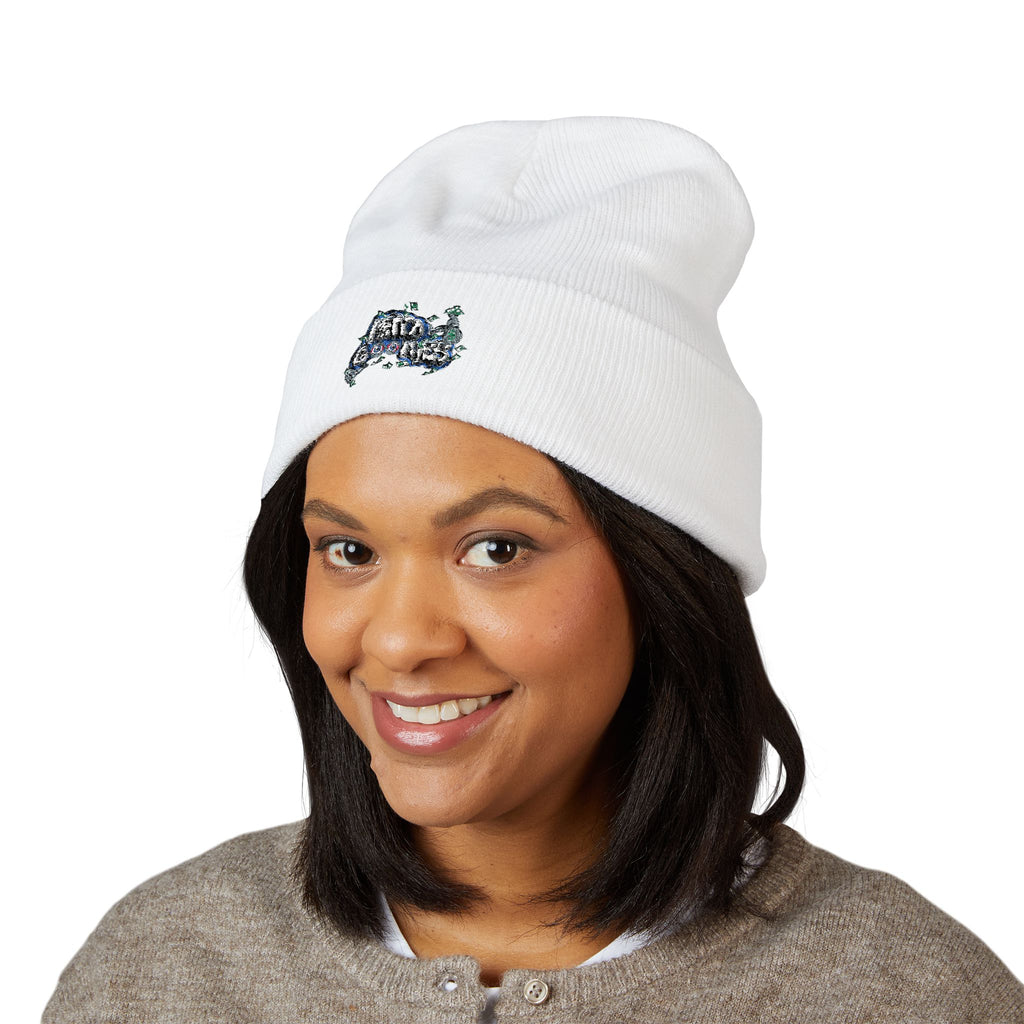 Classic Blue Goonie Cuffed Beanie