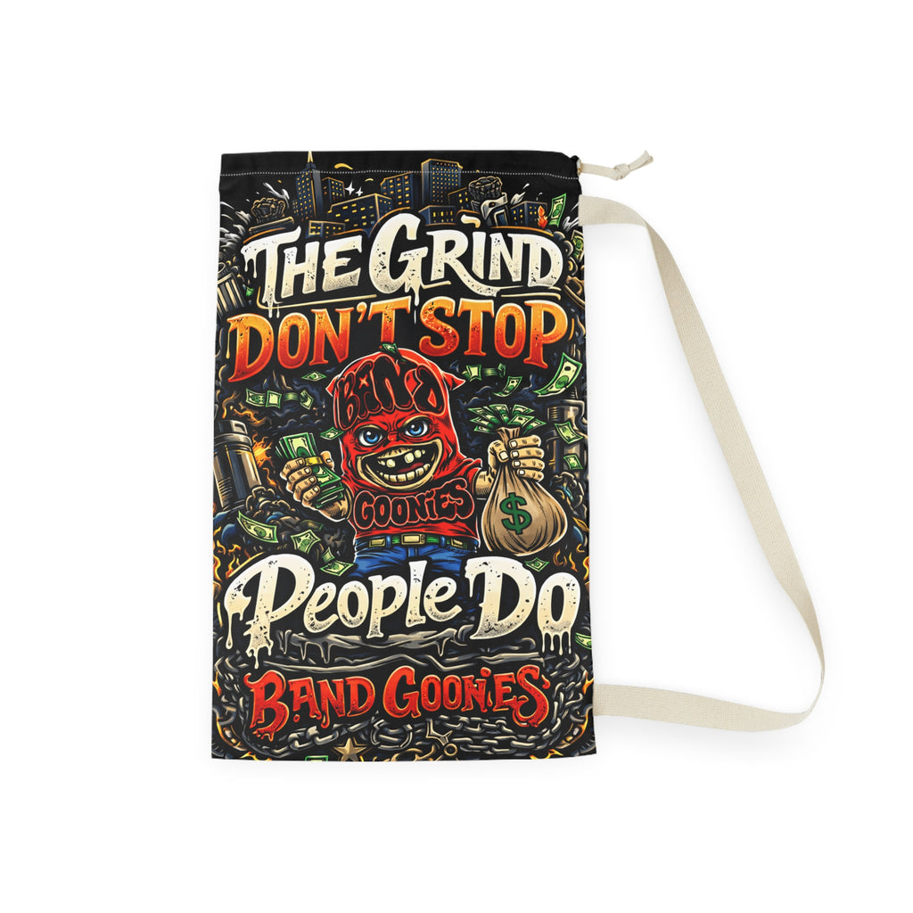 Laundry Bag | Red Goonie "The Grind Don't Stop, People Do"