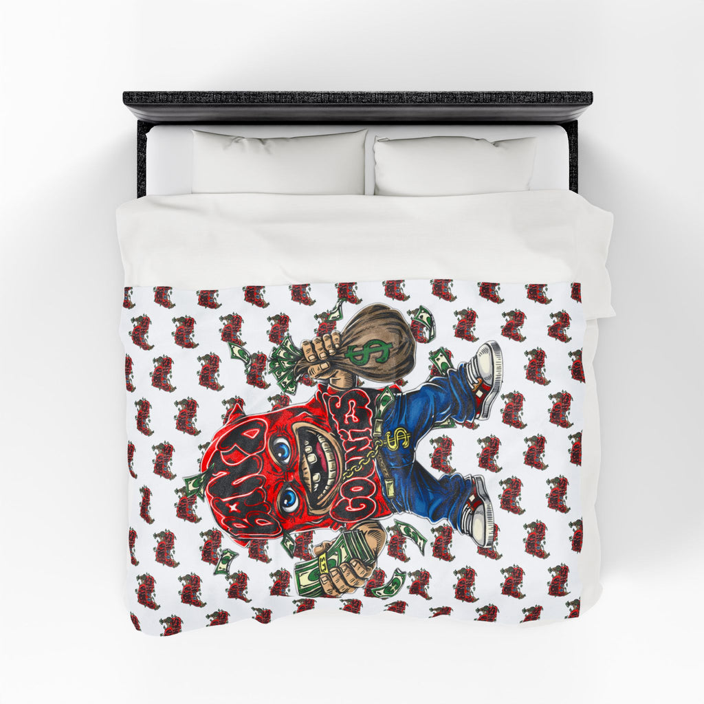 Velveteen Plush Blanket | Red Goonie