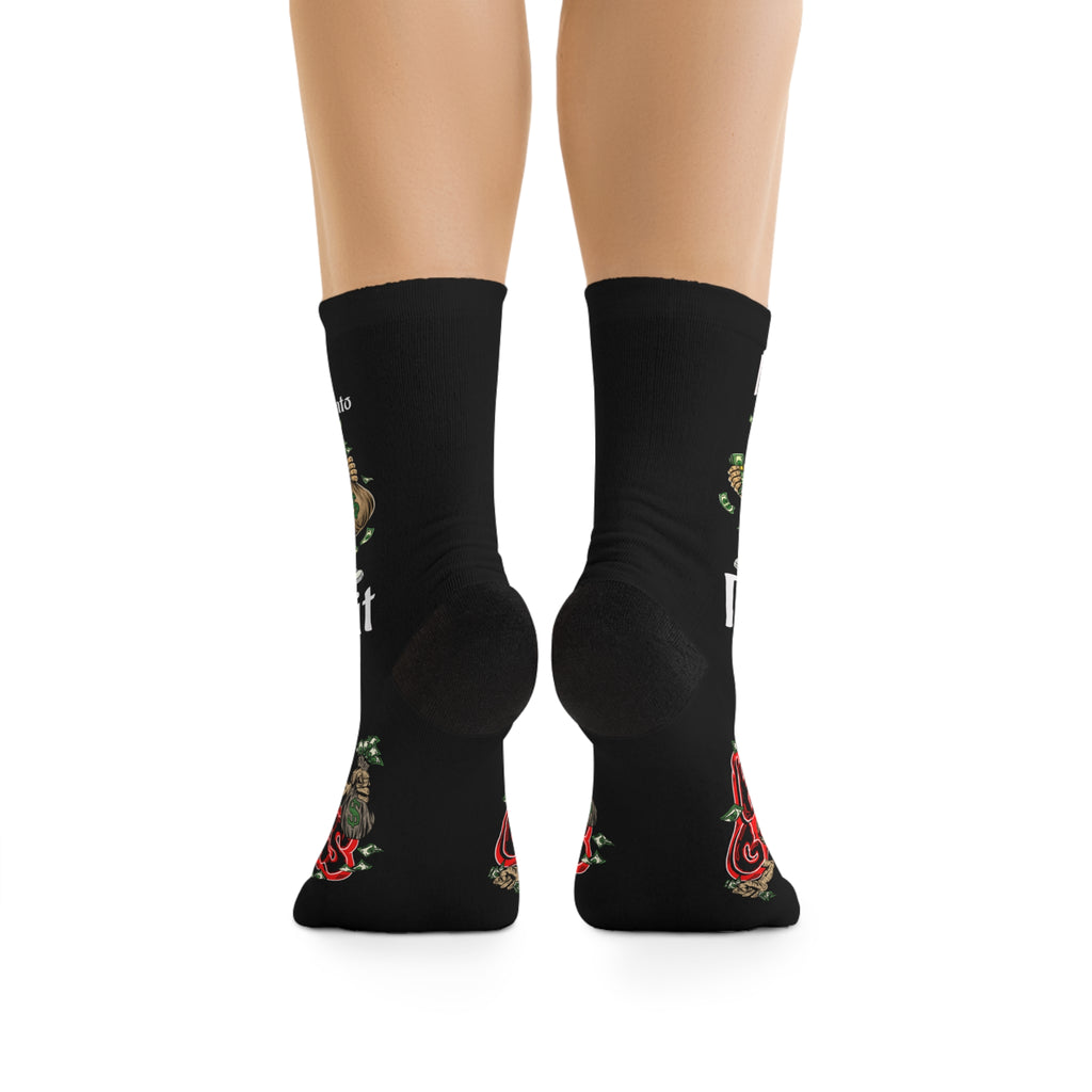"Plans into Profit" Red Goonie Poly Socks