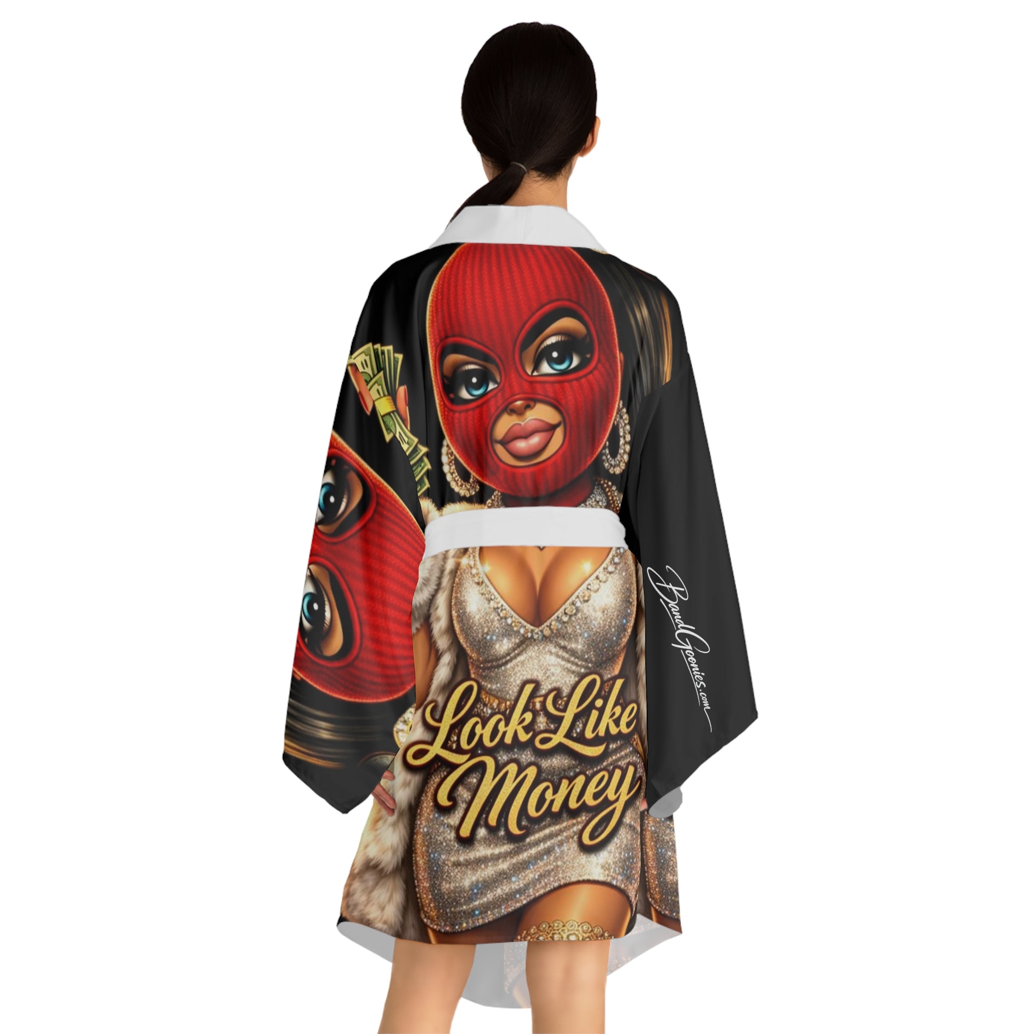 Long Sleeve Robe | Red Girl Goonie "Looks Like Money"